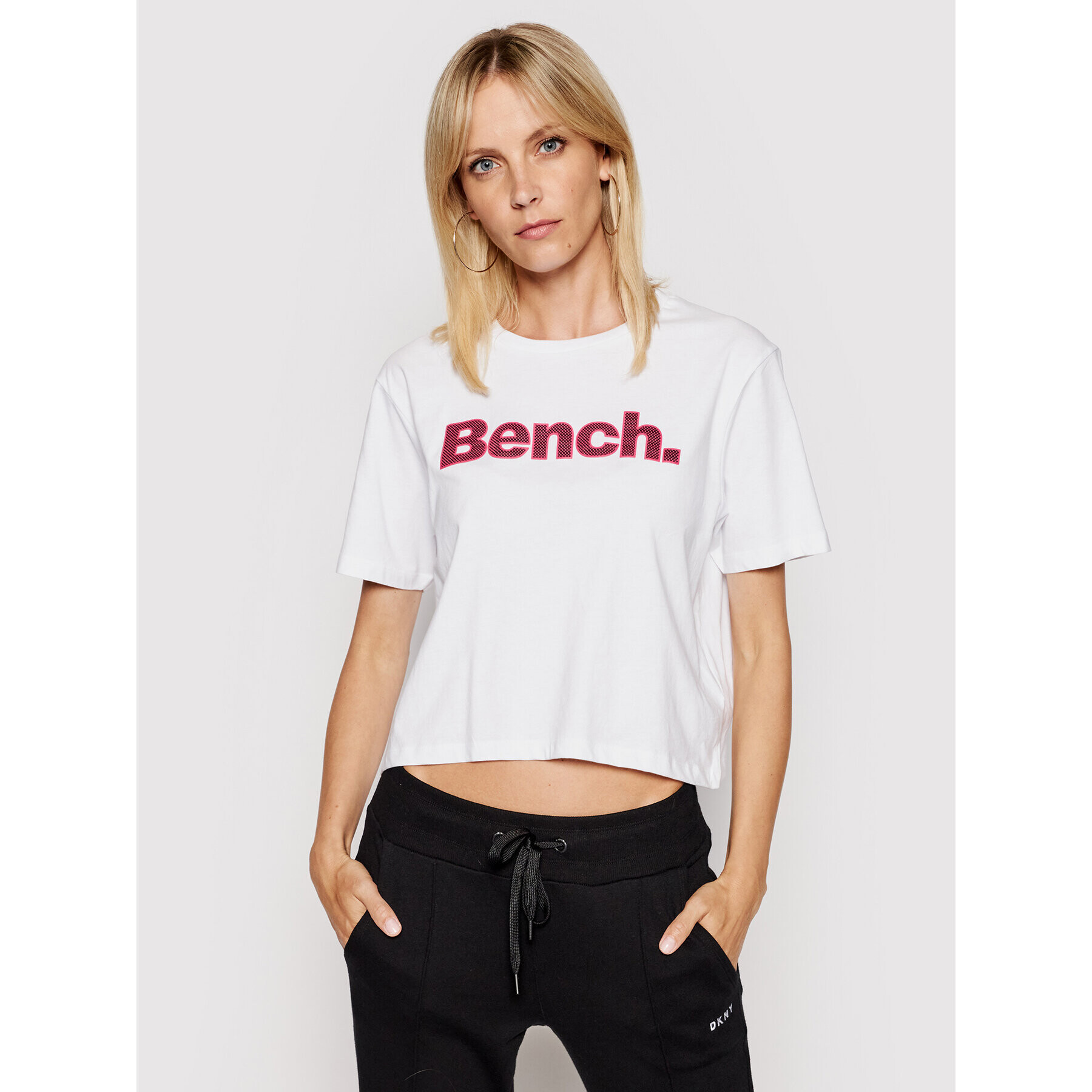 Bench Тишърт Kay 117362 Бял Regular Fit - Pepit.bg
