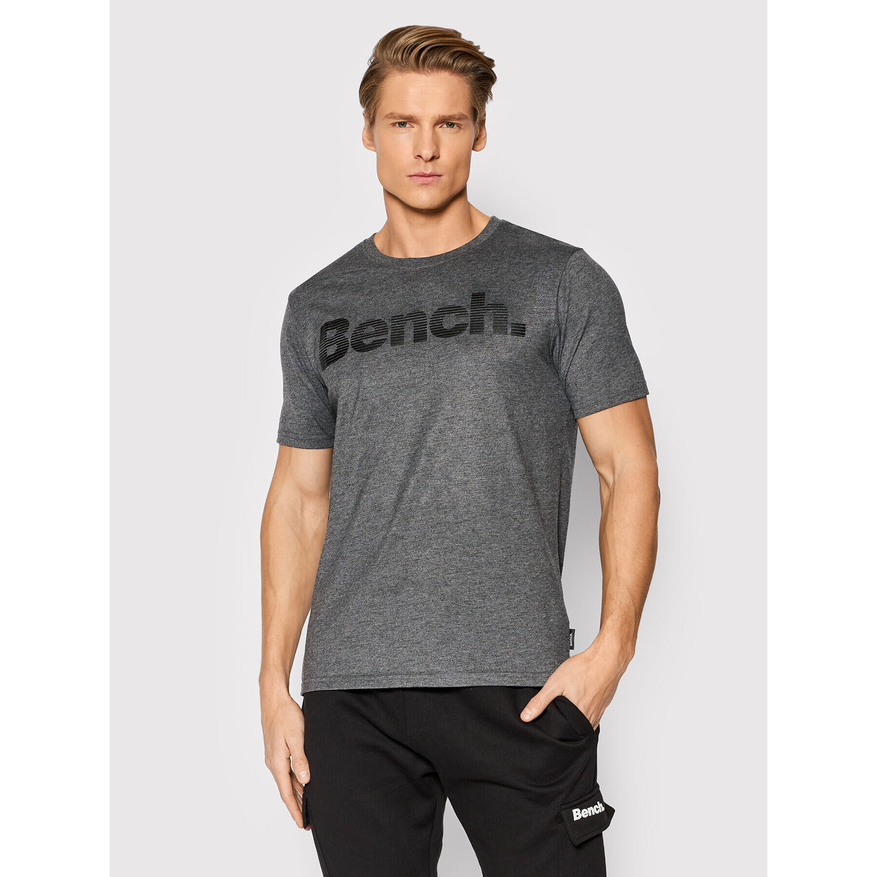 Bench Тишърт Leandro 118985 Сив Regular Fit - Pepit.bg