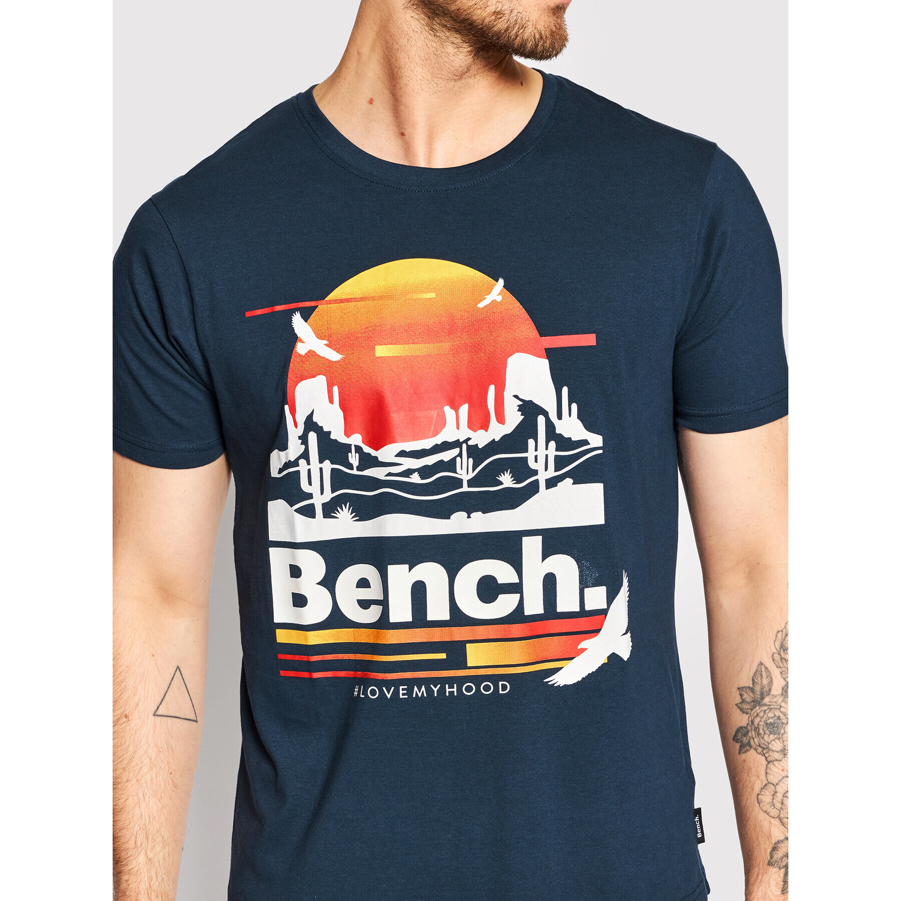 Bench Тишърт Mendota 120695 Тъмносин Regular Fit - Pepit.bg