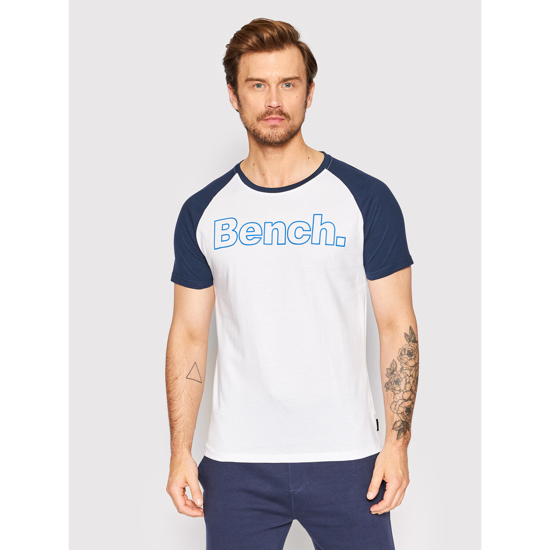 Bench Тишърт Rockwell 120755 Бял Regular Fit - Pepit.bg