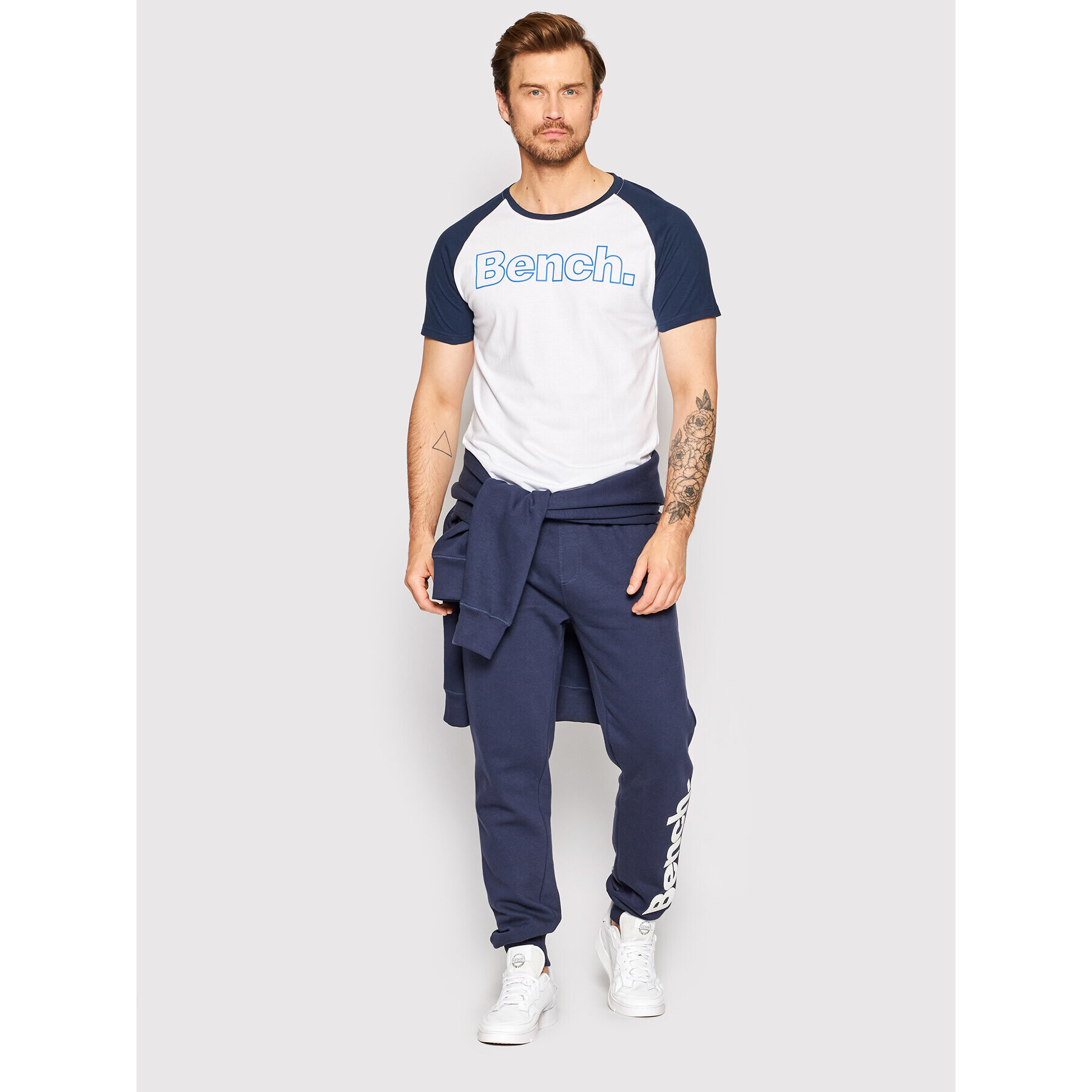 Bench Тишърт Rockwell 120755 Бял Regular Fit - Pepit.bg