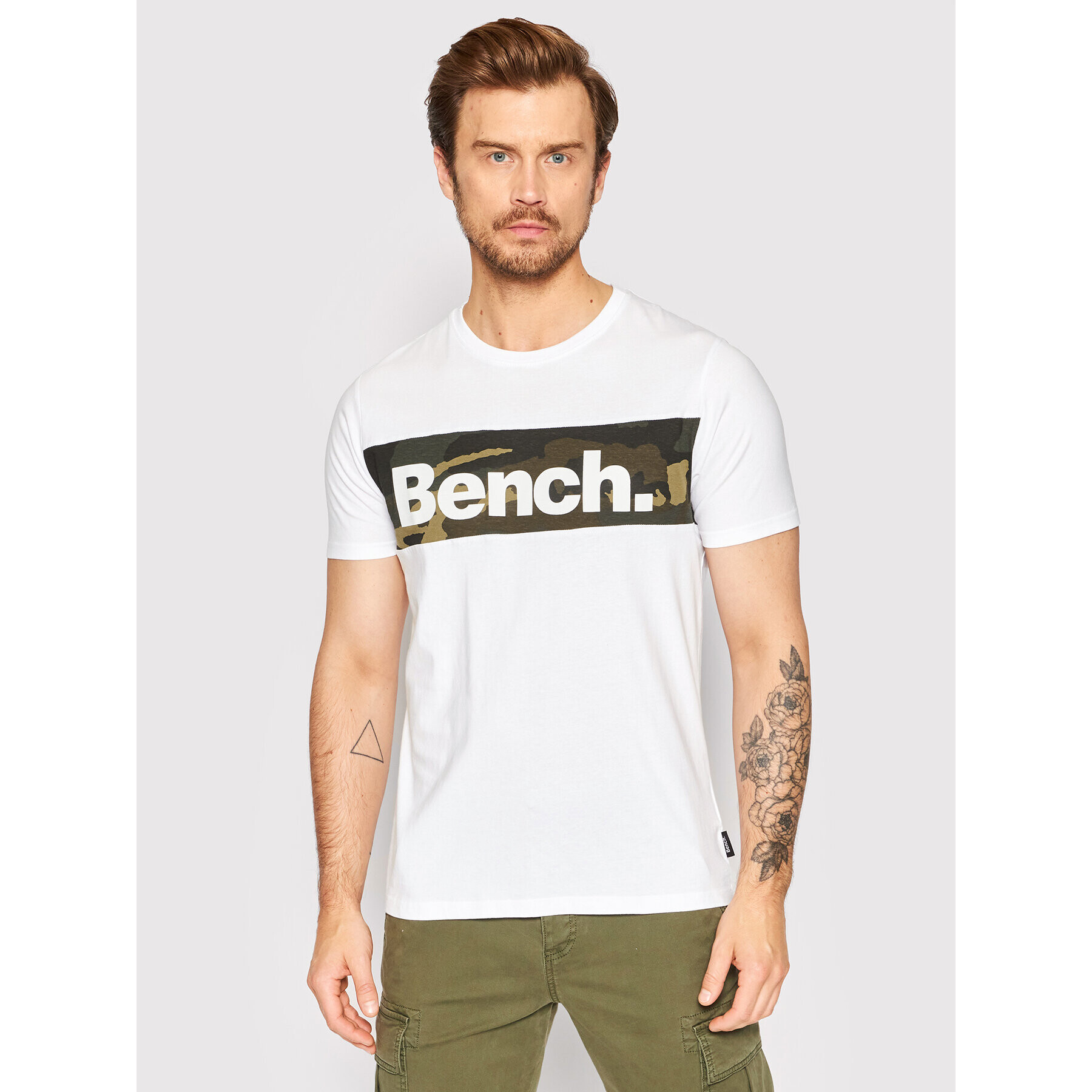 Bench Тишърт Sendak 120763 Бял Regular Fit - Pepit.bg
