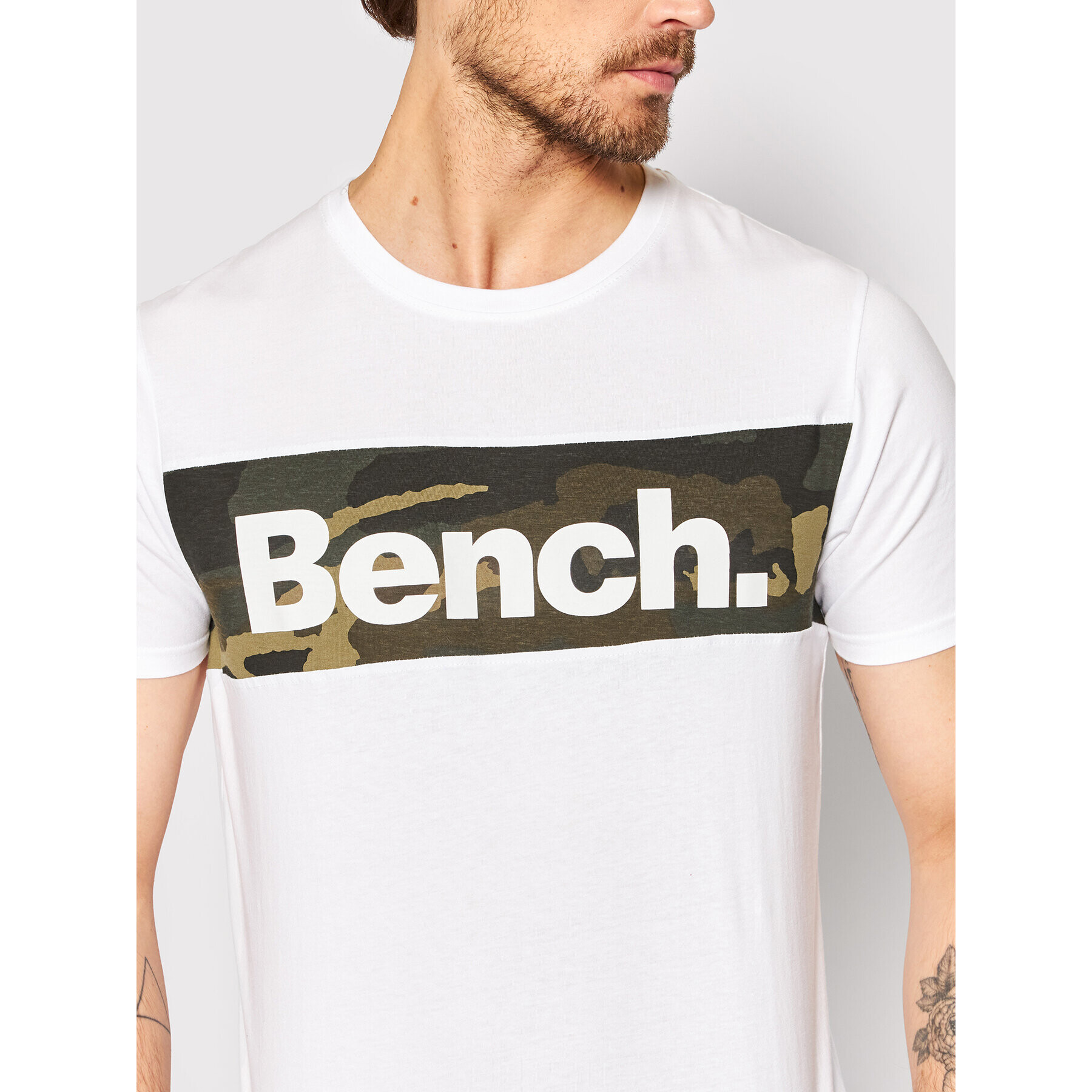 Bench Тишърт Sendak 120763 Бял Regular Fit - Pepit.bg