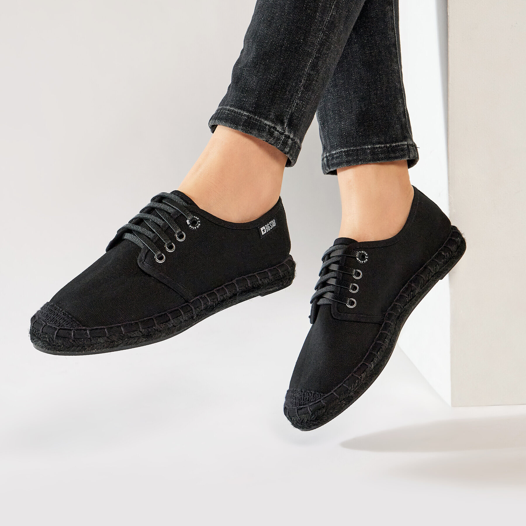Big Star Shoes Еспадрили HH274489 Черен - Pepit.bg