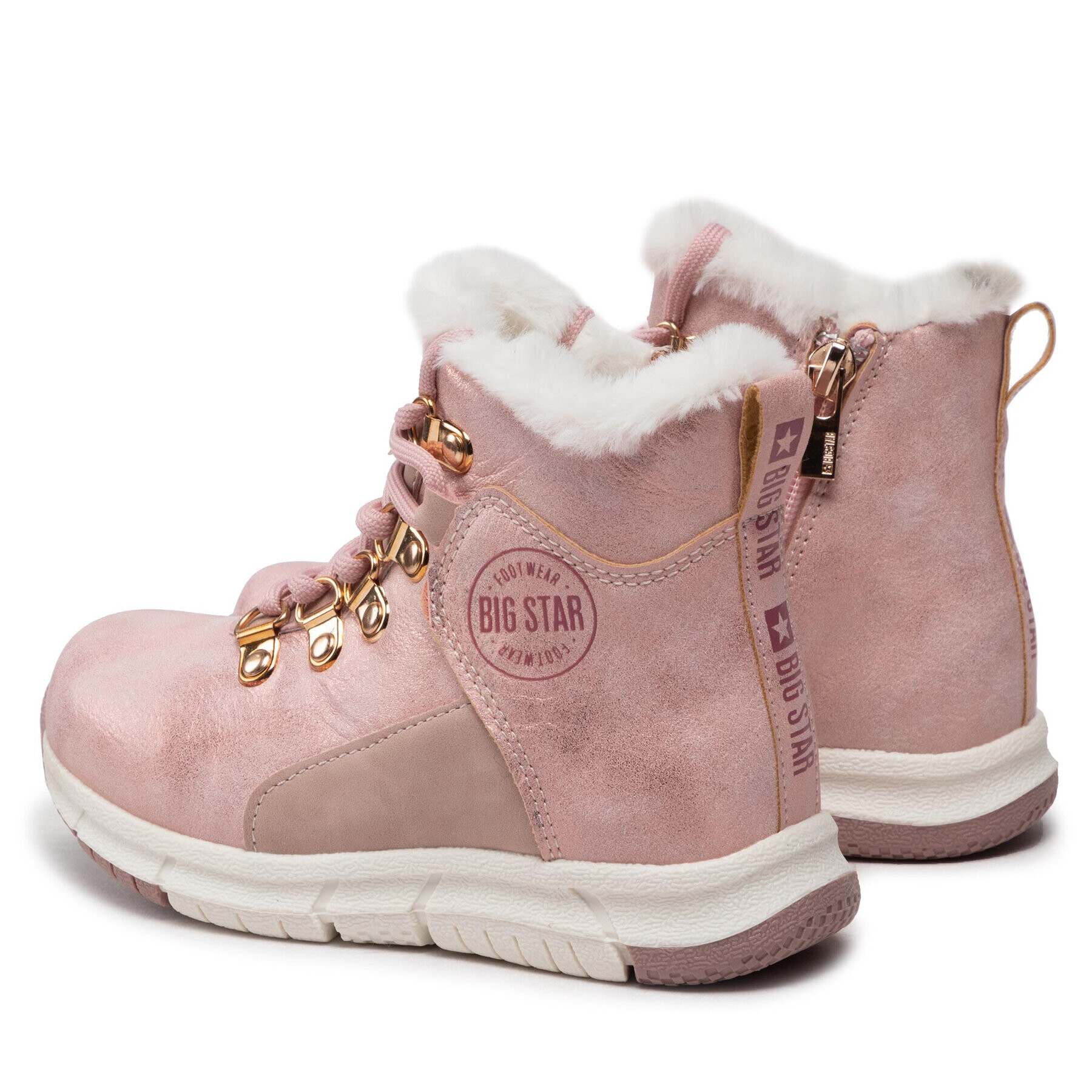 Big Star Shoes Ботуши KK374177 Розов - Pepit.bg