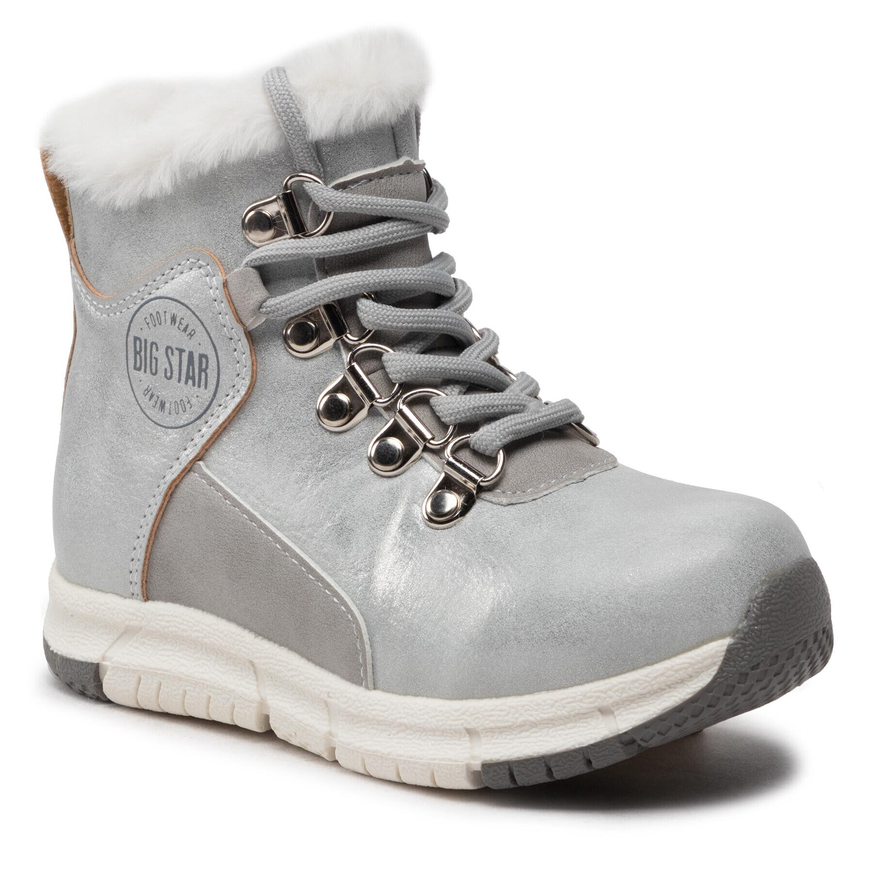 Big Star Shoes Ботуши KK374178 Сребрист - Pepit.bg
