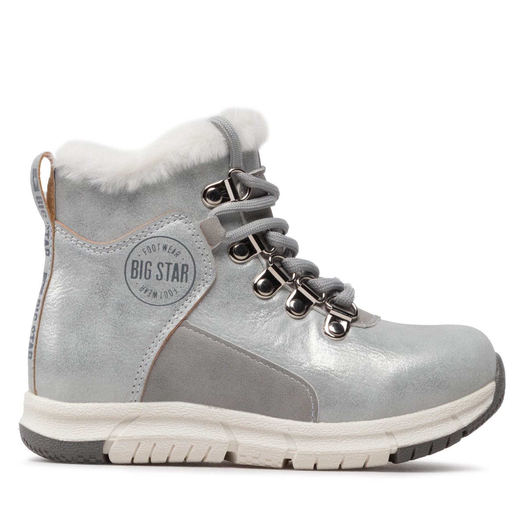 Big Star Shoes Ботуши KK374178 Сребрист - Pepit.bg