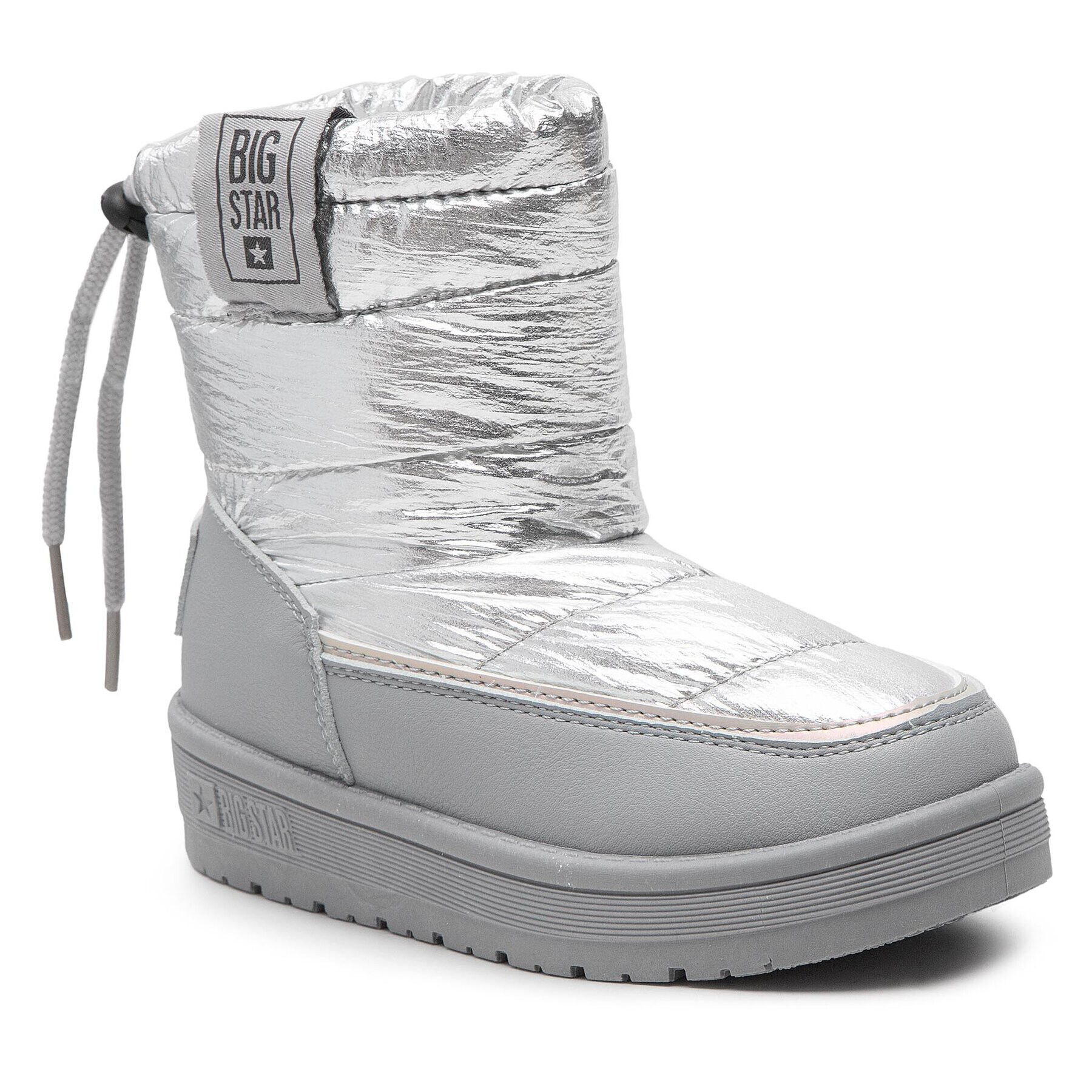 Big Star Shoes Ботуши KK374218 Сребрист - Pepit.bg