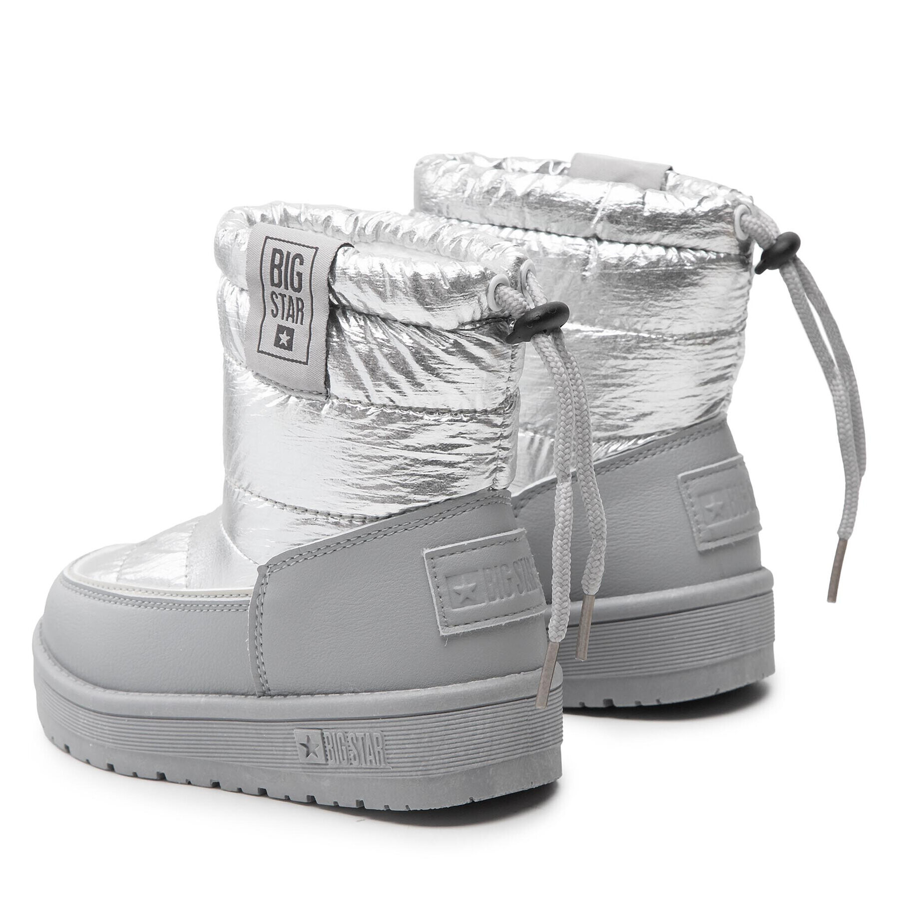 Big Star Shoes Ботуши KK374218 Сребрист - Pepit.bg