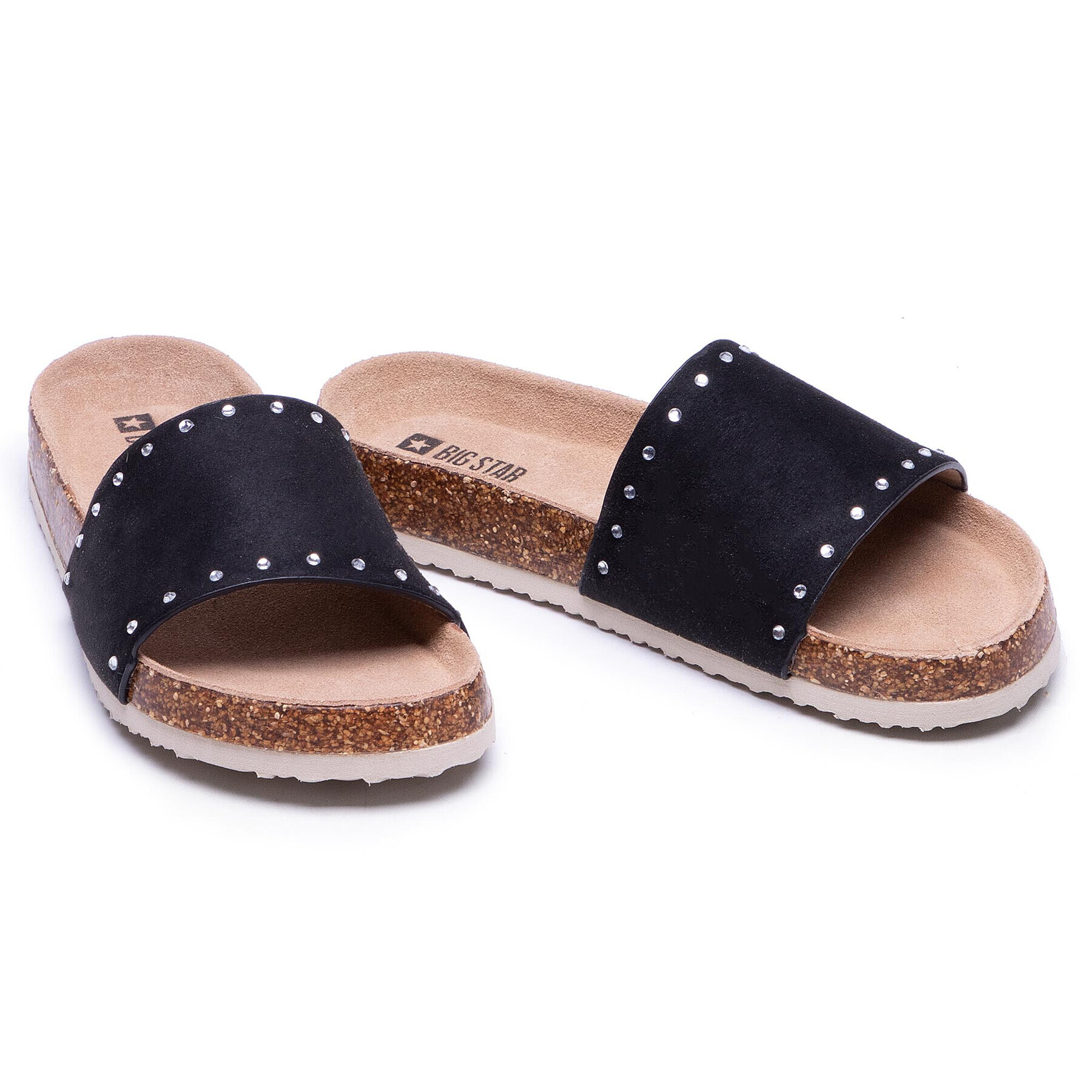 Big Star Shoes Чехли FF274A114 Черен - Pepit.bg