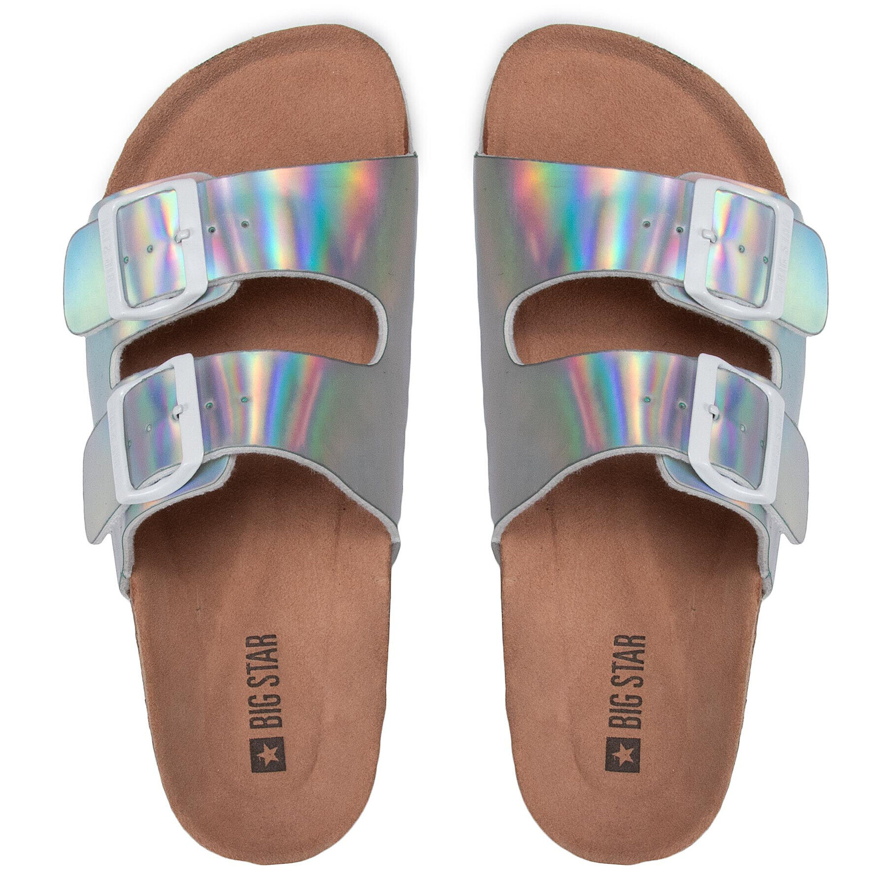 Big Star Shoes Чехли HH274895 Сребрист - Pepit.bg