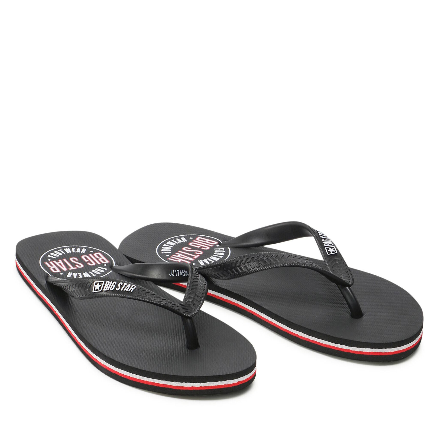 Big Star Shoes Джапанки JJ174536 Черен - Pepit.bg