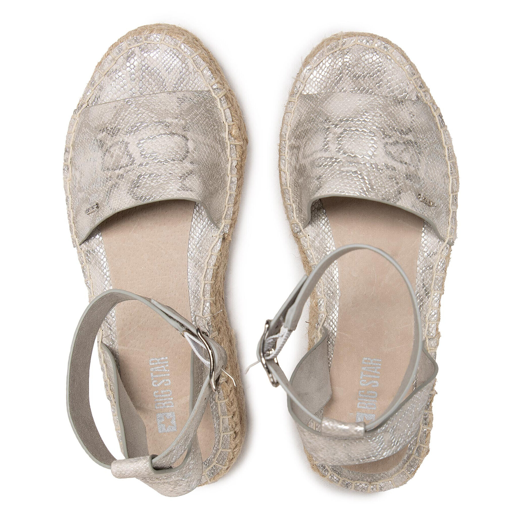 Big Star Shoes Еспадрили HH274397 Сребрист - Pepit.bg