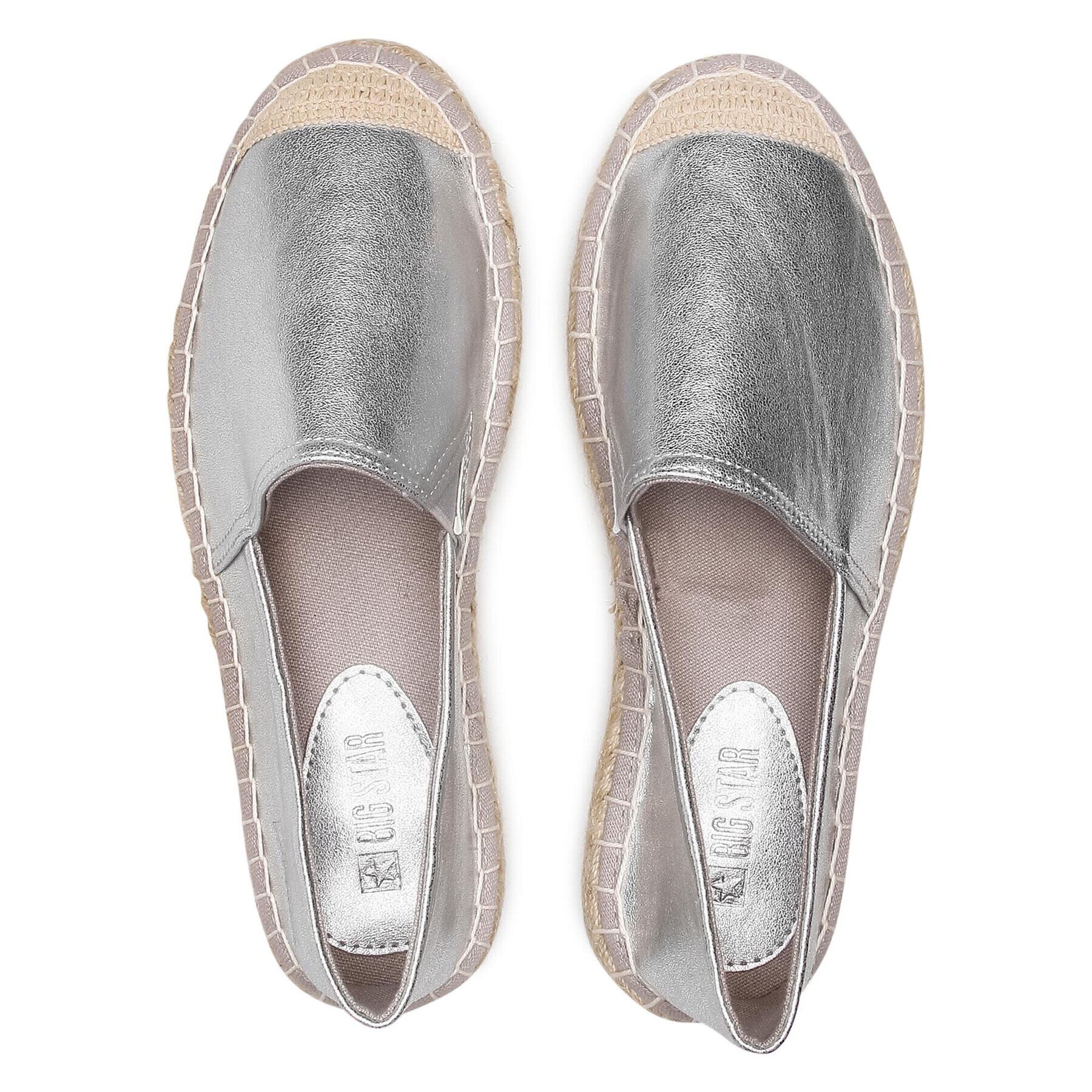 Big Star Shoes Еспадрили HH274504 Сребрист - Pepit.bg