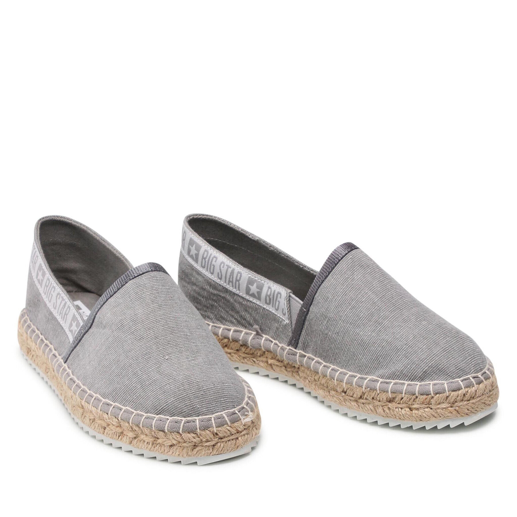 Big Star Shoes Еспадрили JJ274876 Сив - Pepit.bg
