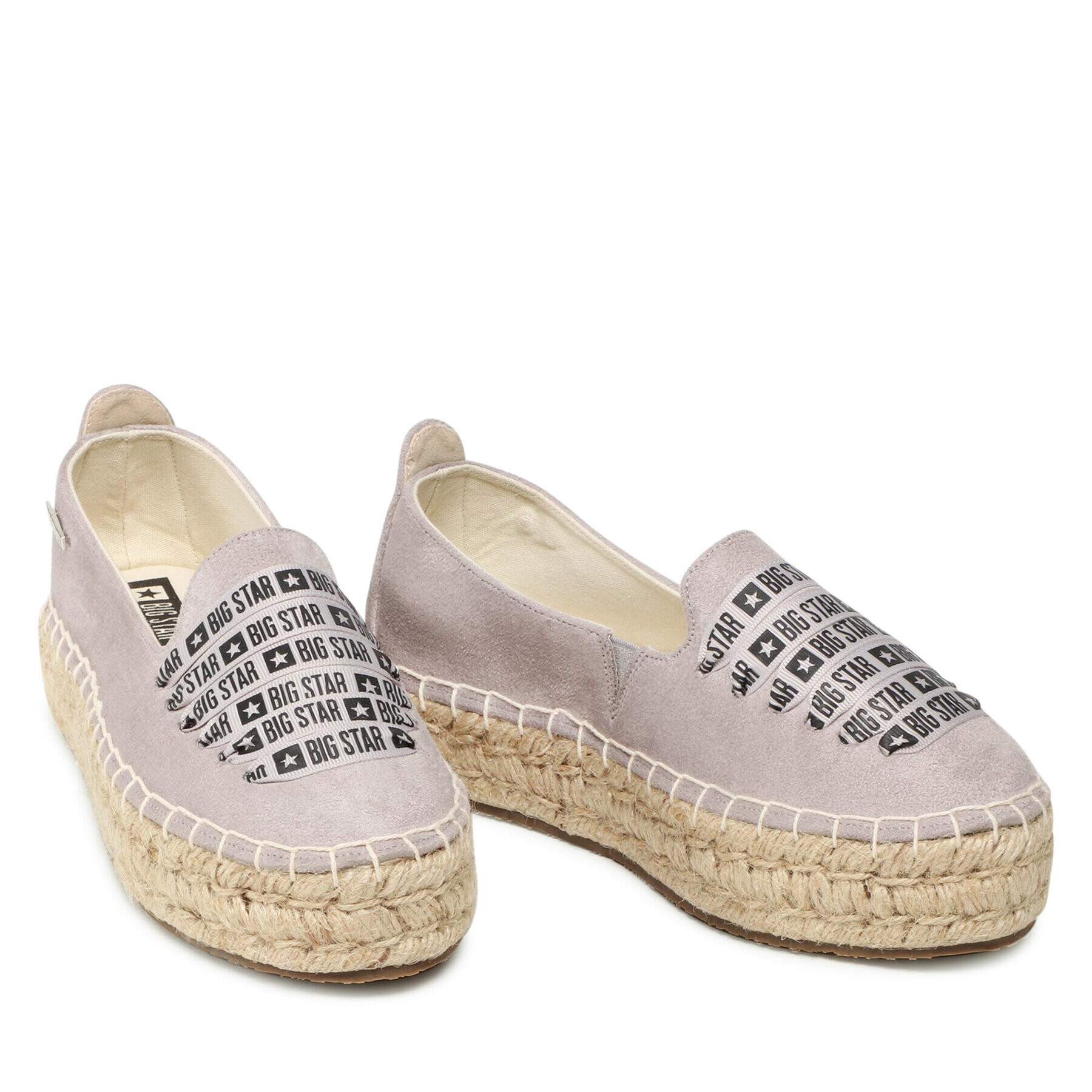 Big Star Shoes Еспадрили JJ274890 Сив - Pepit.bg