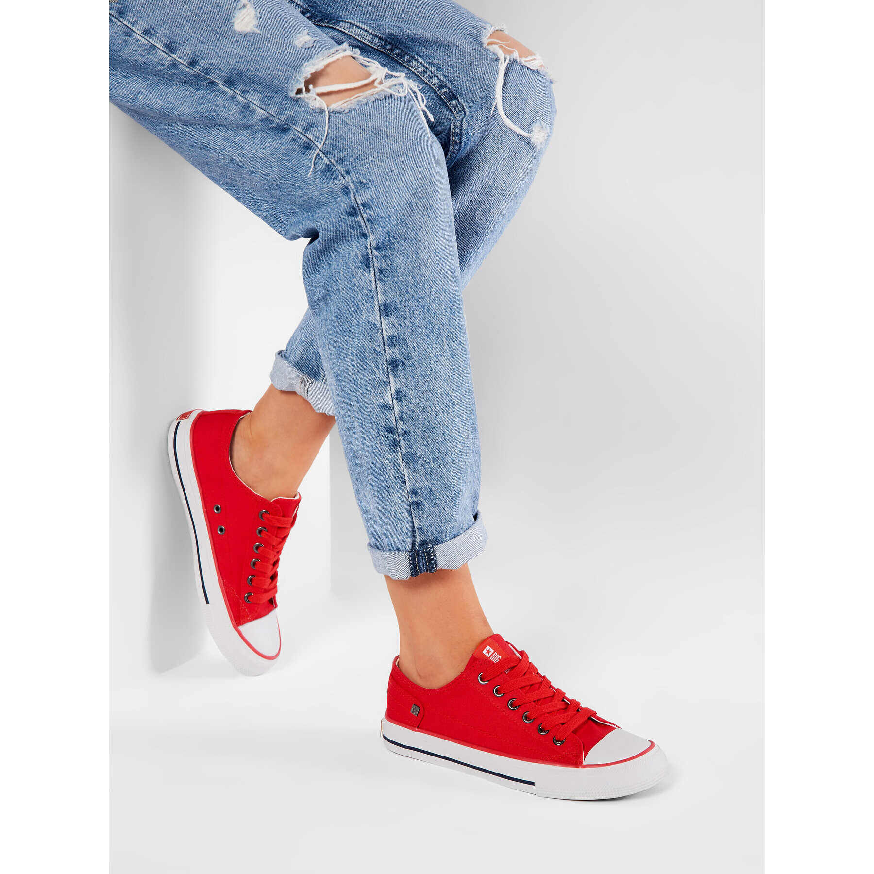 Big Star Shoes Кецове DD274339 Червен - Pepit.bg