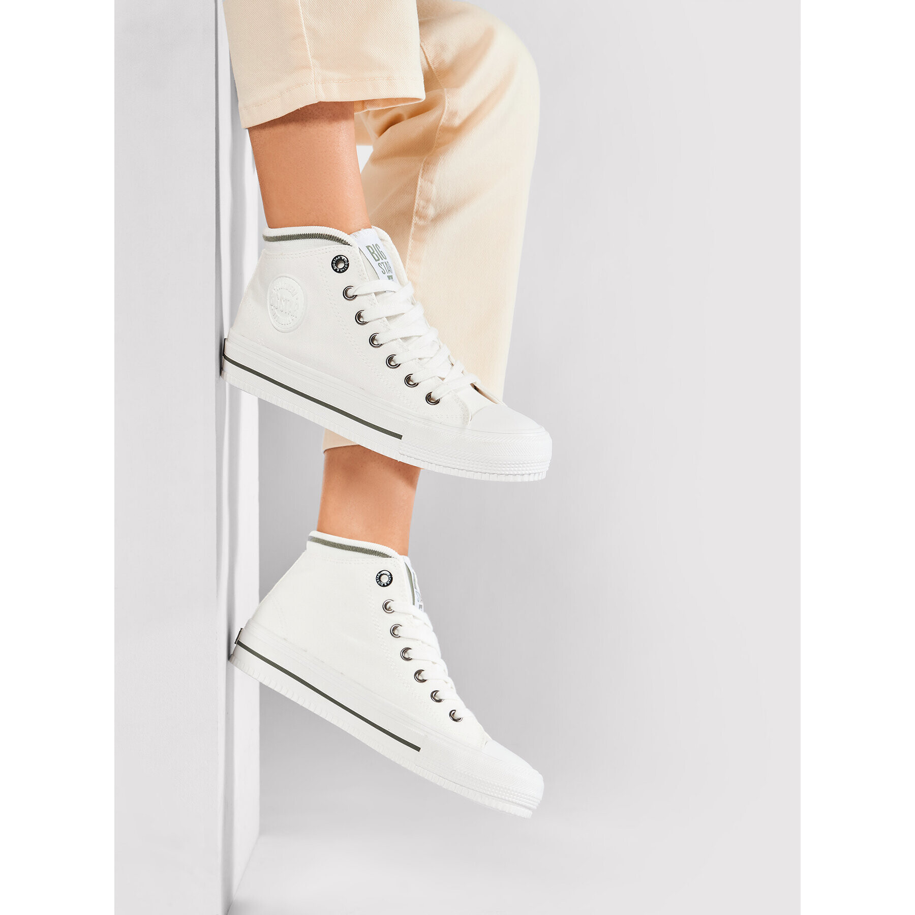 Big Star Shoes Кецове HH274149 Бял - Pepit.bg