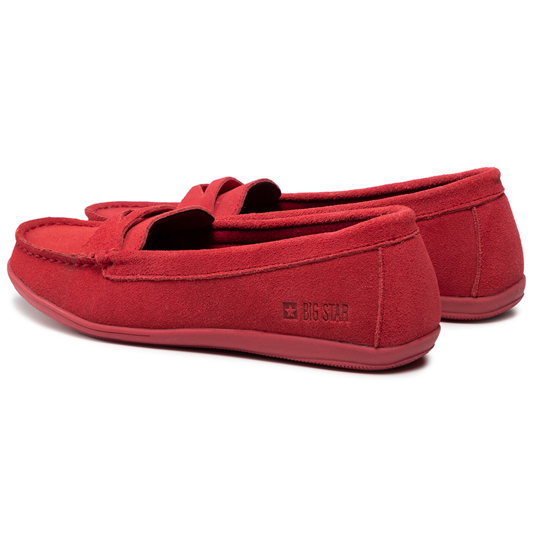 Big Star Shoes Мокасини HH274668 Червен - Pepit.bg