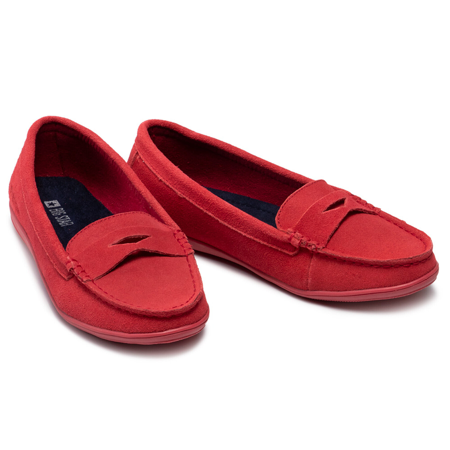 Big Star Shoes Мокасини HH274668 Червен - Pepit.bg