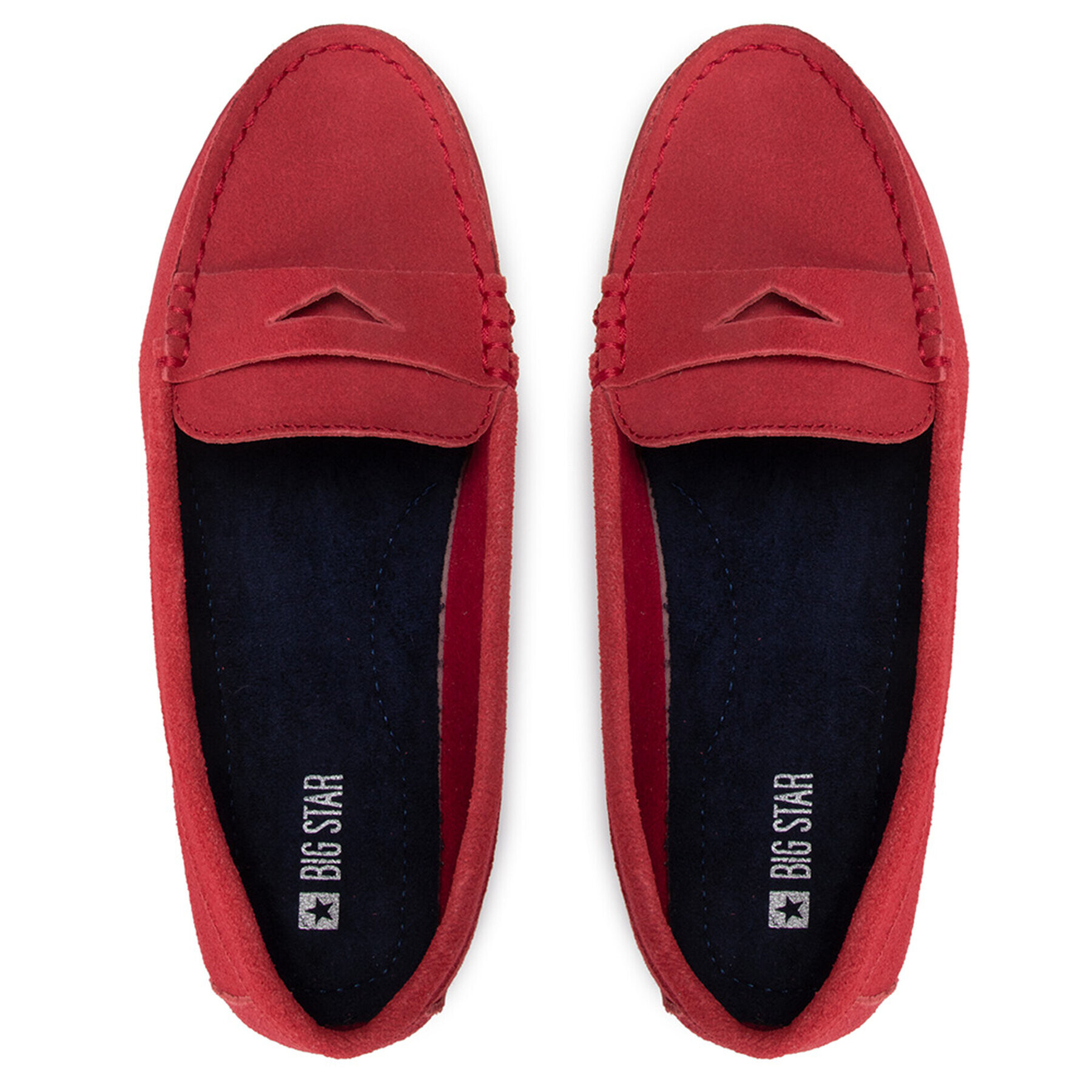 Big Star Shoes Мокасини HH274668 Червен - Pepit.bg