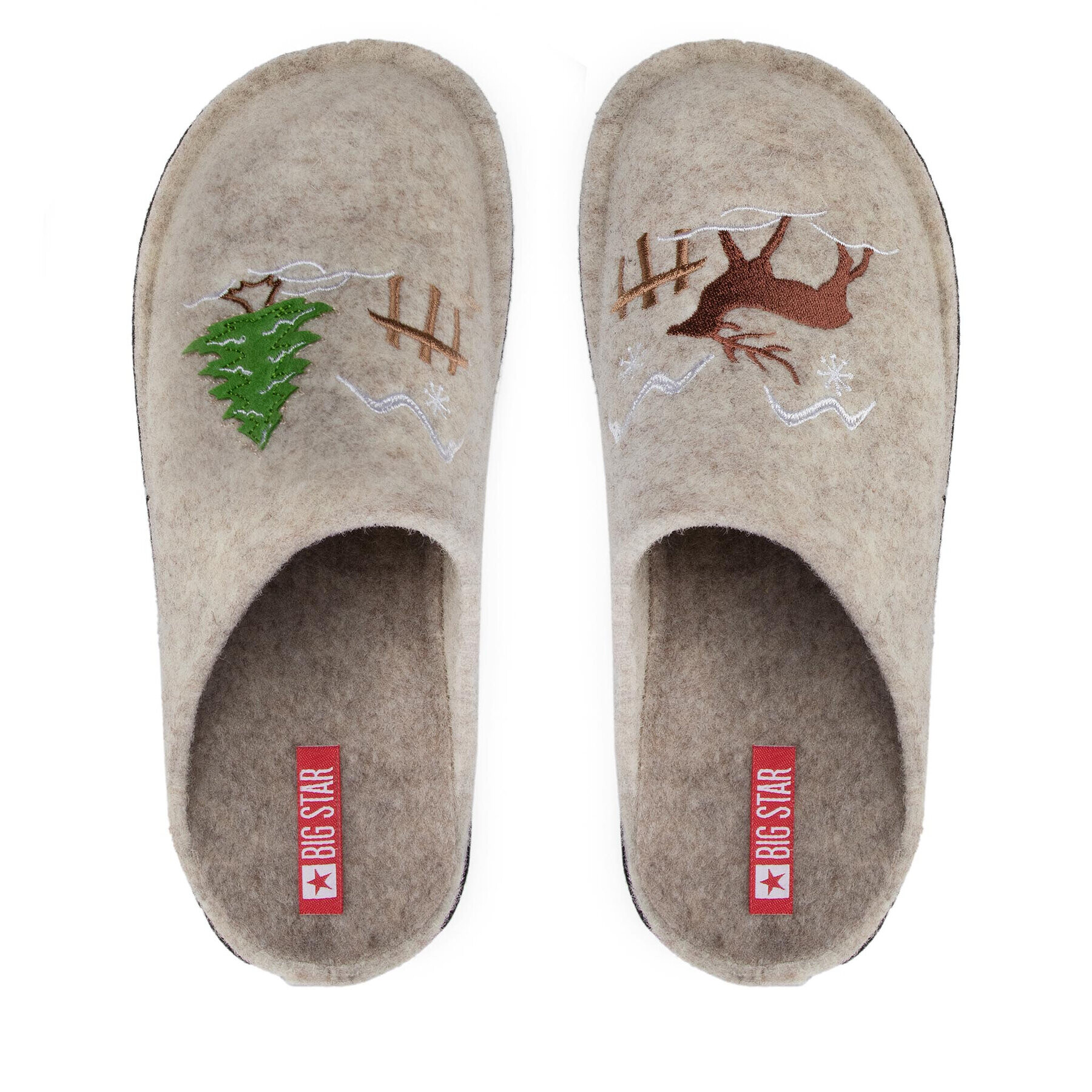 Big Star Shoes Пантофи KK276016 Бежов - Pepit.bg