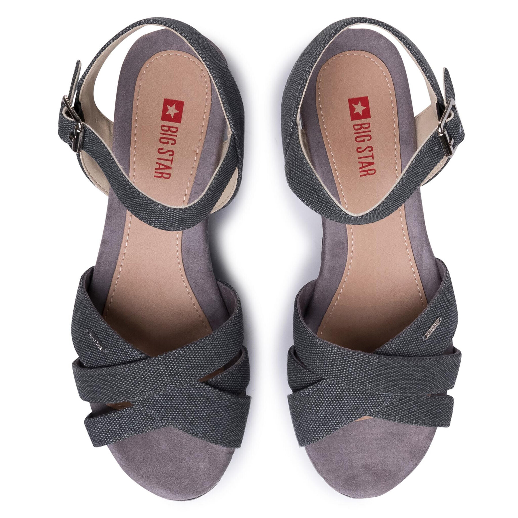 Big Star Shoes Сандали FF274A461 Сив - Pepit.bg