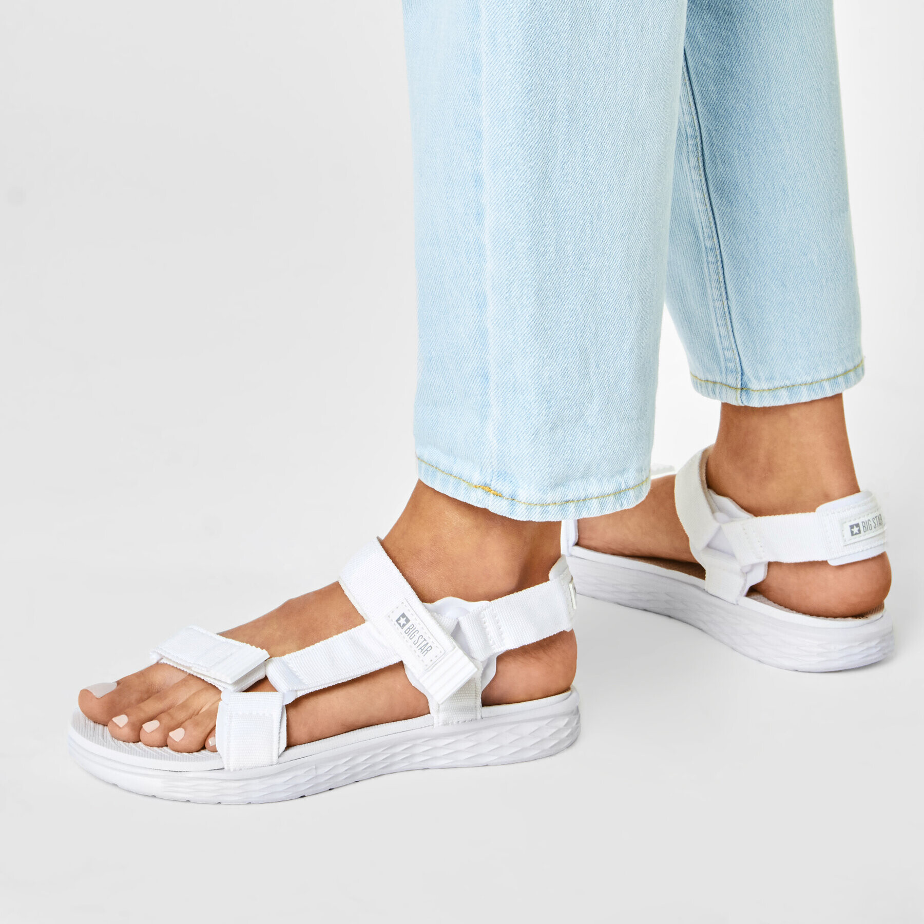 Big Star Shoes Сандали FF274A603 Бял - Pepit.bg