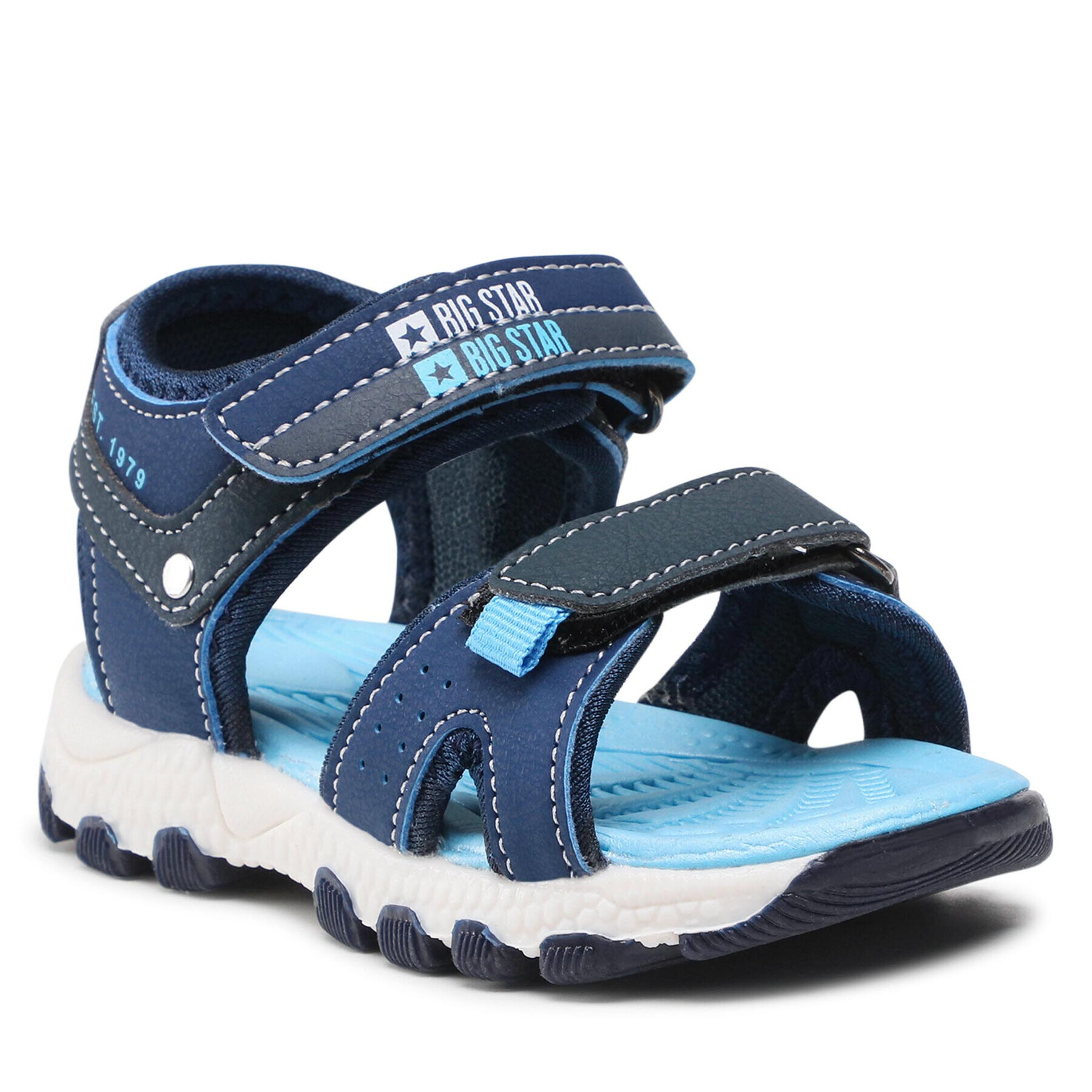Big Star Shoes Сандали JJ374218 Тъмносин - Pepit.bg