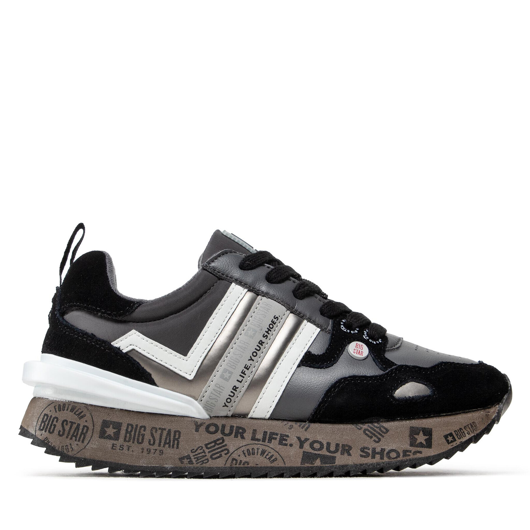 Big Star Shoes Сникърси II274300 Сив - Pepit.bg