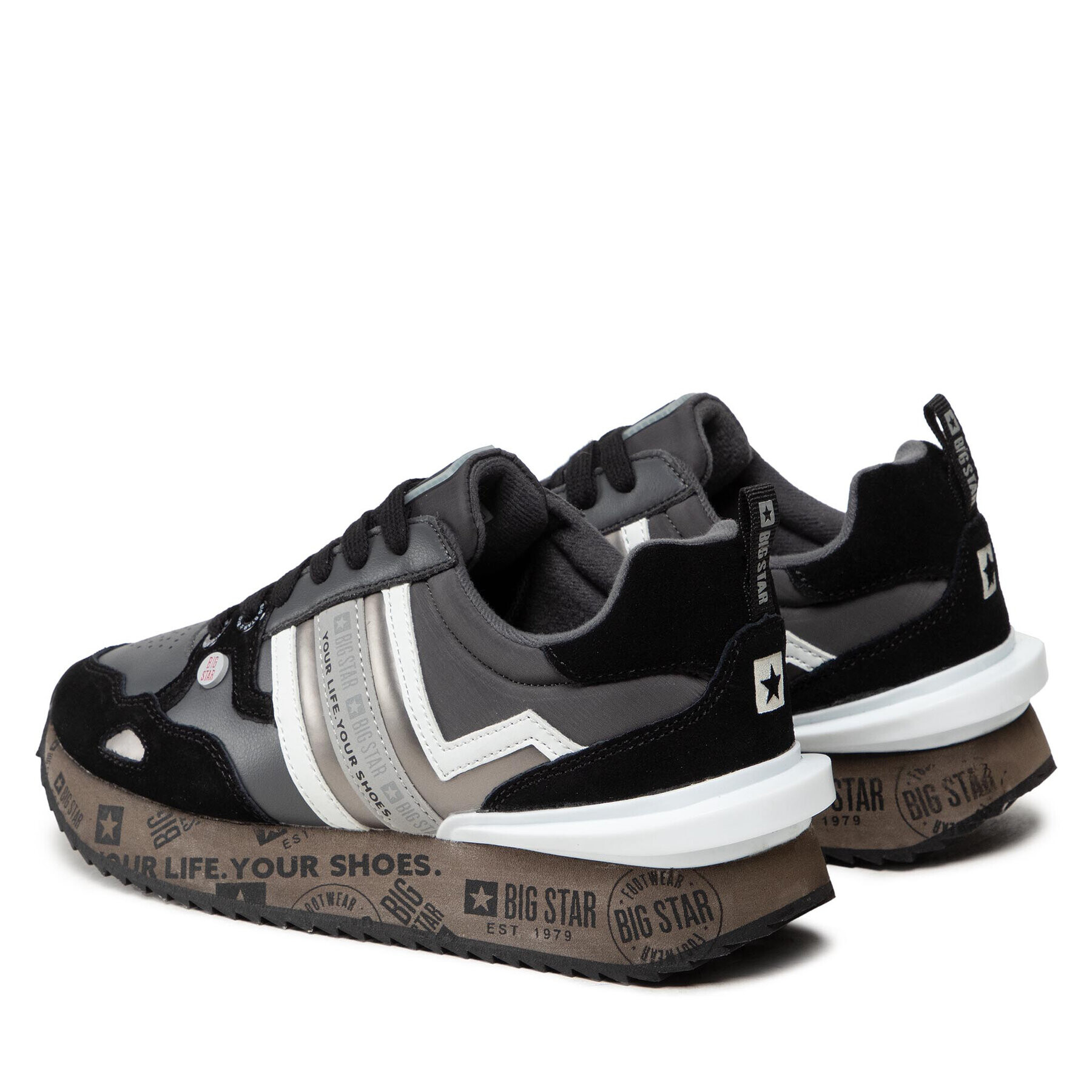 Big Star Shoes Сникърси II274300 Сив - Pepit.bg