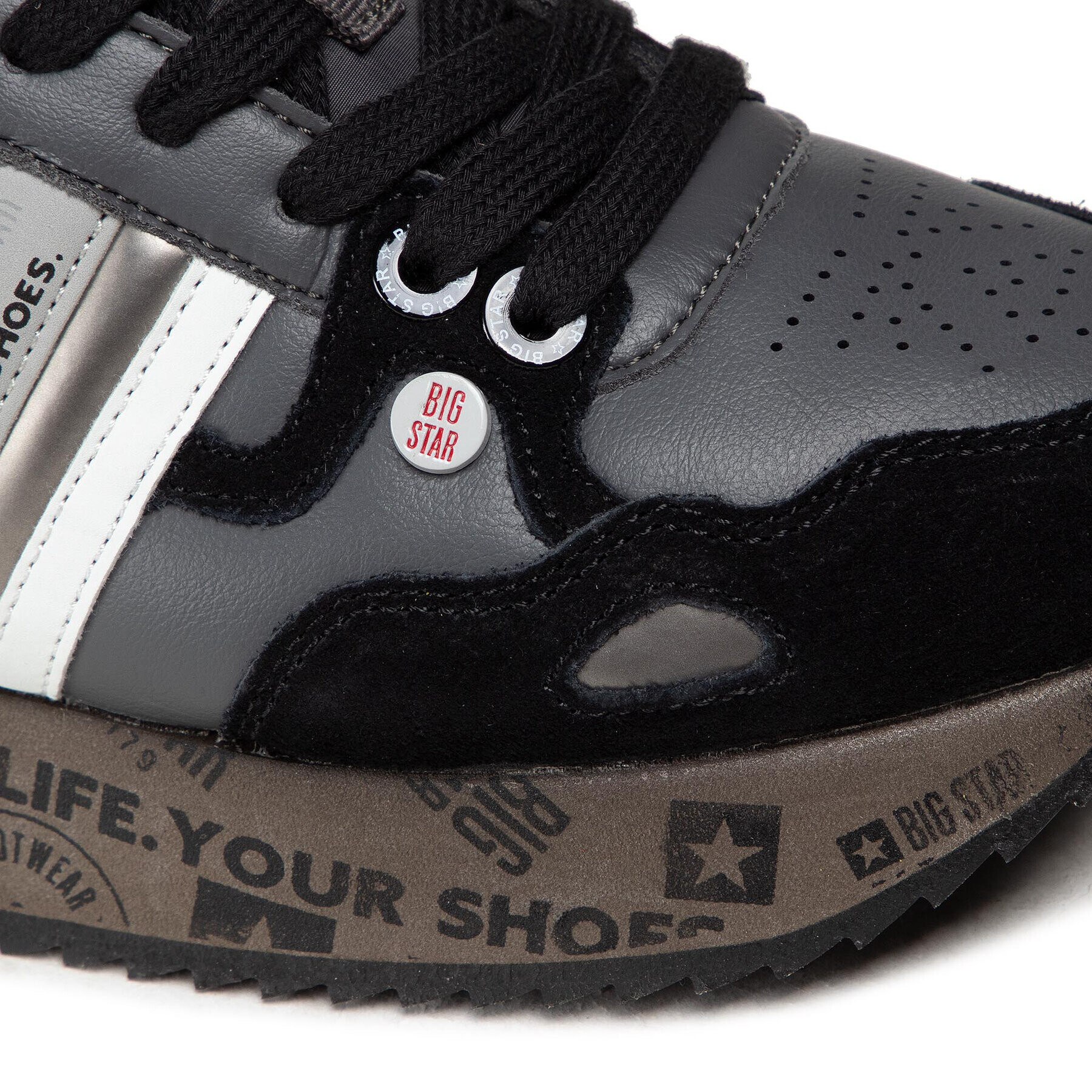 Big Star Shoes Сникърси II274300 Сив - Pepit.bg