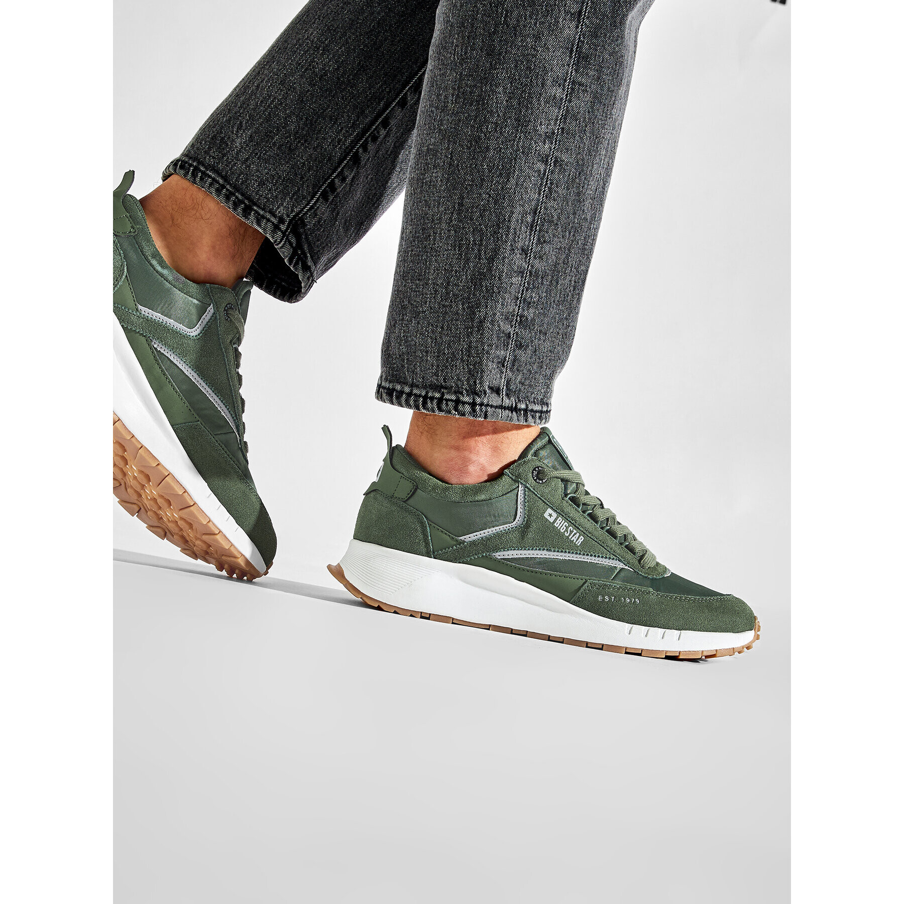 Big Star Shoes Сникърси KK174020 Каки - Pepit.bg