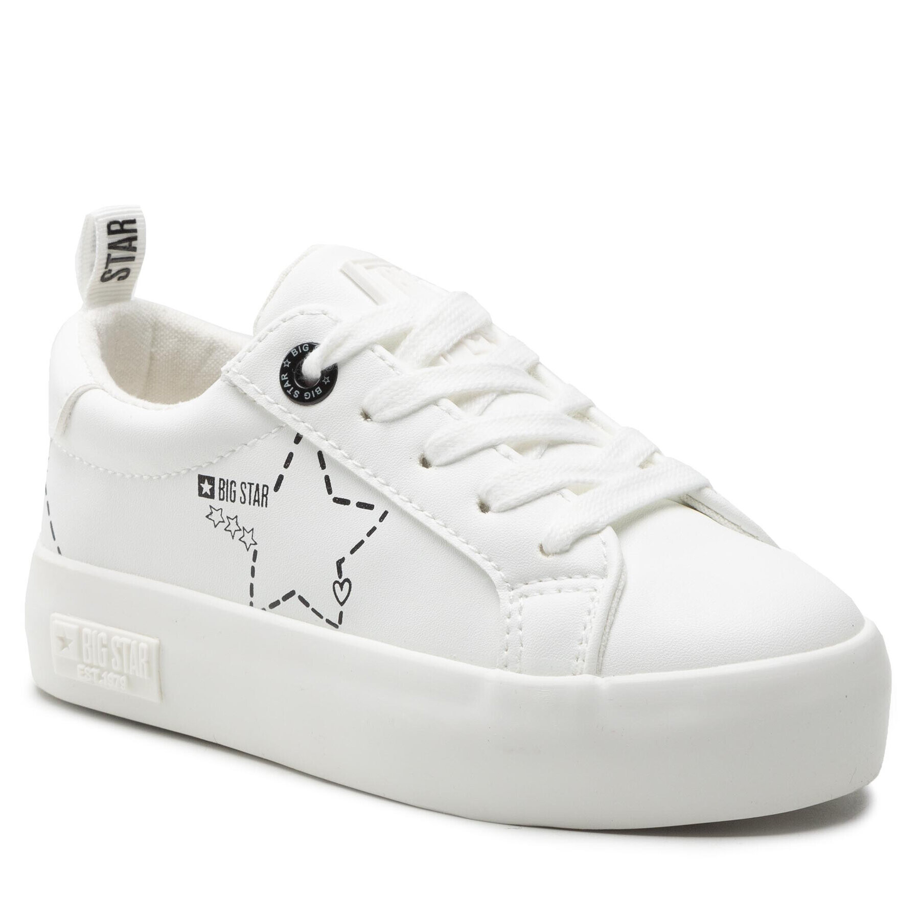 Big Star Shoes Сникърси KK374222 Бял - Pepit.bg