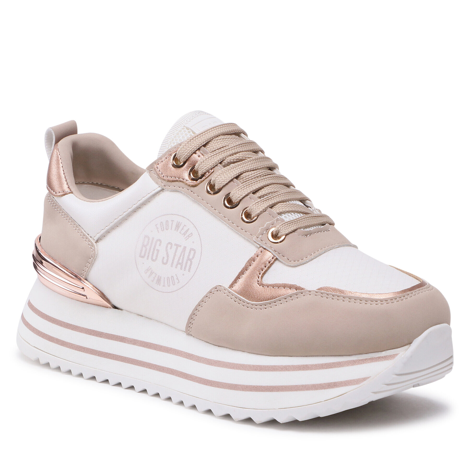 Big Star Shoes Сникърси LL274584 Бежов - Pepit.bg