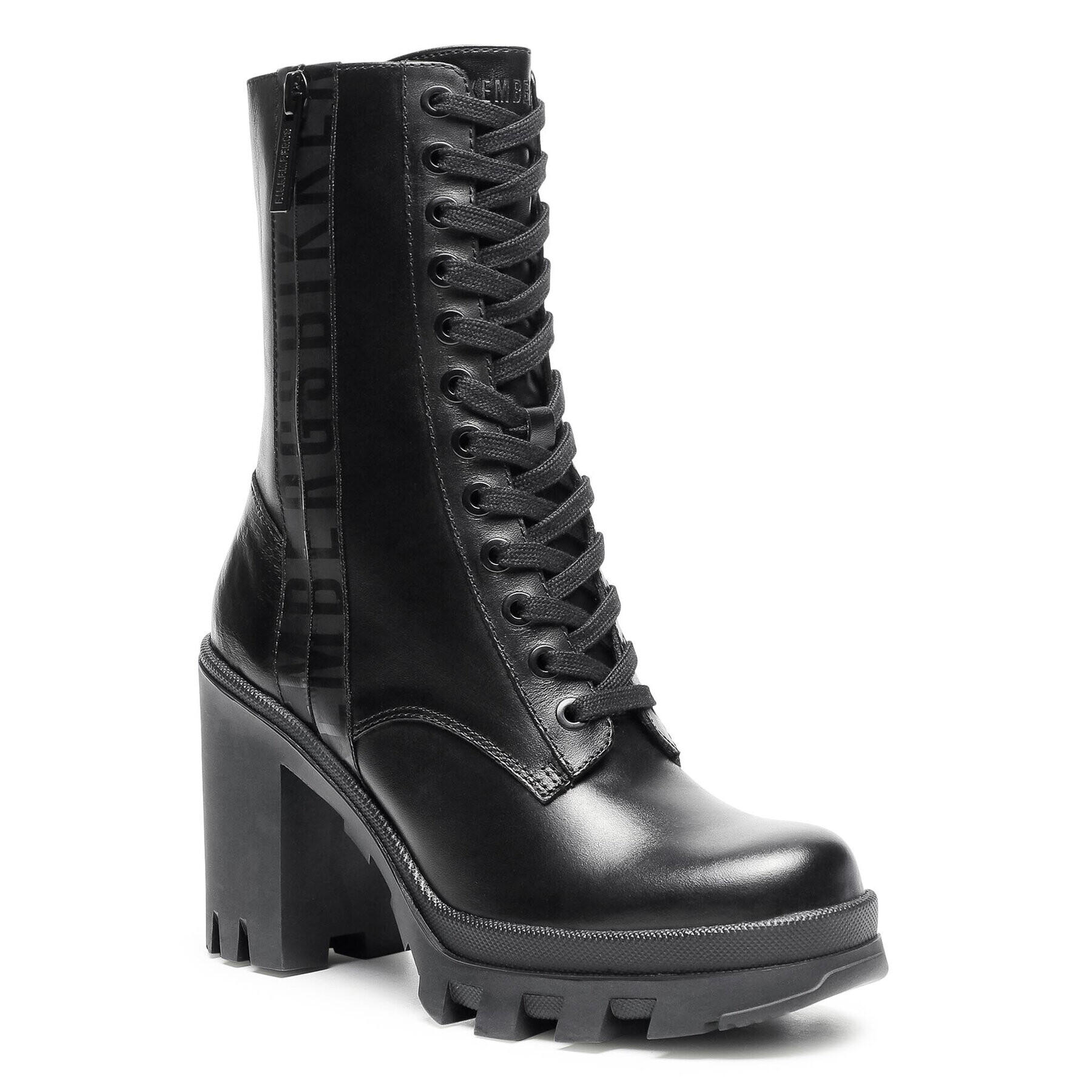 Bikkembergs Боти Lace Up Bootie B4BKW0116 Черен - Pepit.bg