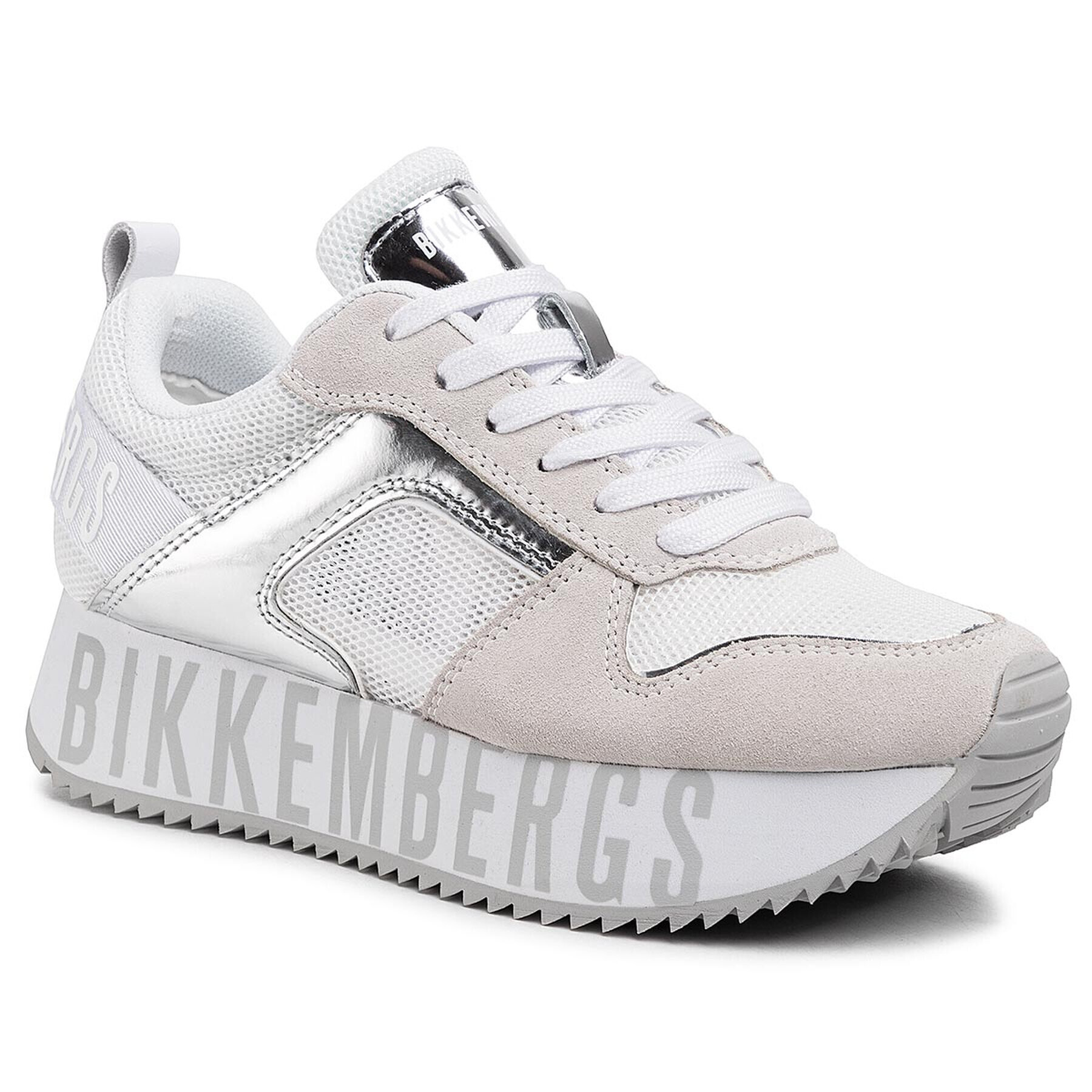 Bikkembergs Сникърси Low Top Lace Up B4BKW0096 Бял - Pepit.bg
