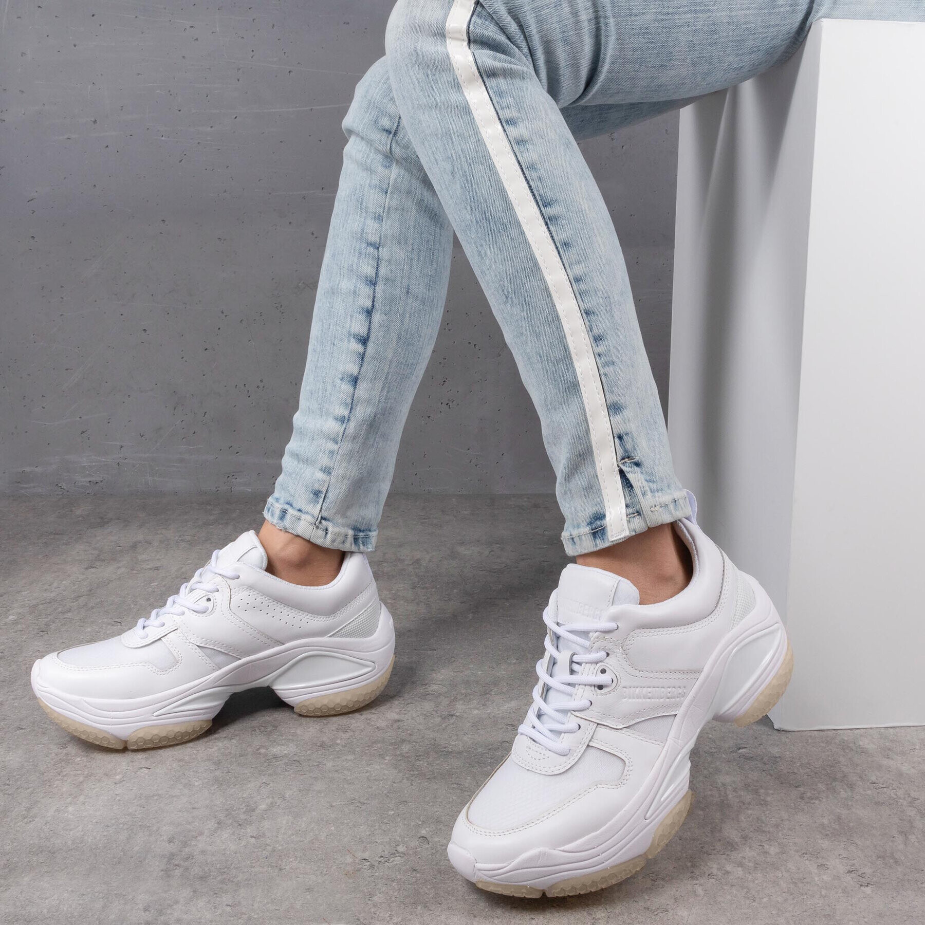 Bikkembergs Сникърси Pascaline B4BKW0092 Бял - Pepit.bg