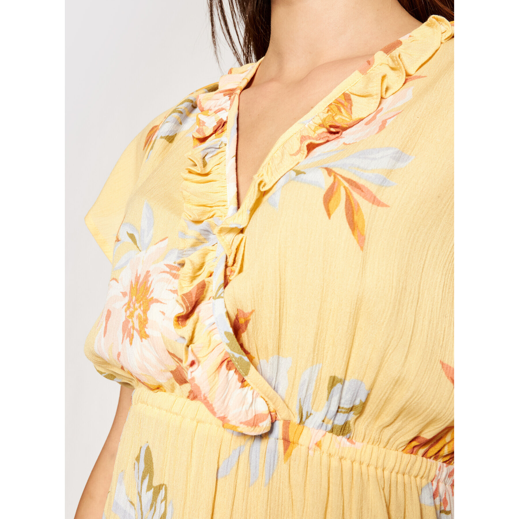 Billabong Лятна рокля First Sight W3DR15BIP1 Жълт Regular Fit - Pepit.bg