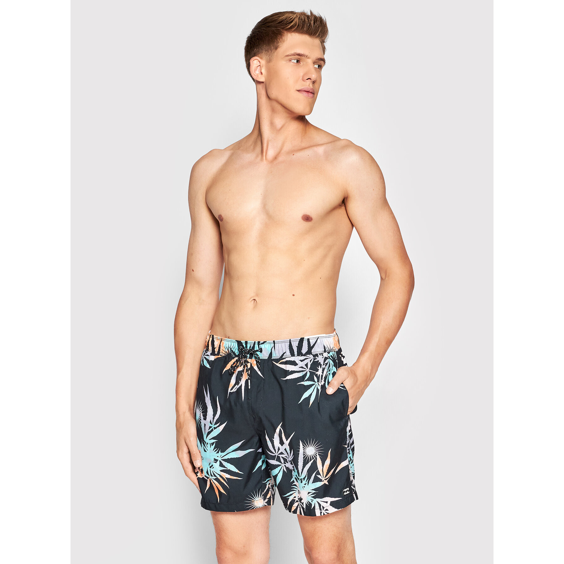 Billabong Плувни шорти Sundays C1LB17 BIP2 Черен Layback Fit - Pepit.bg