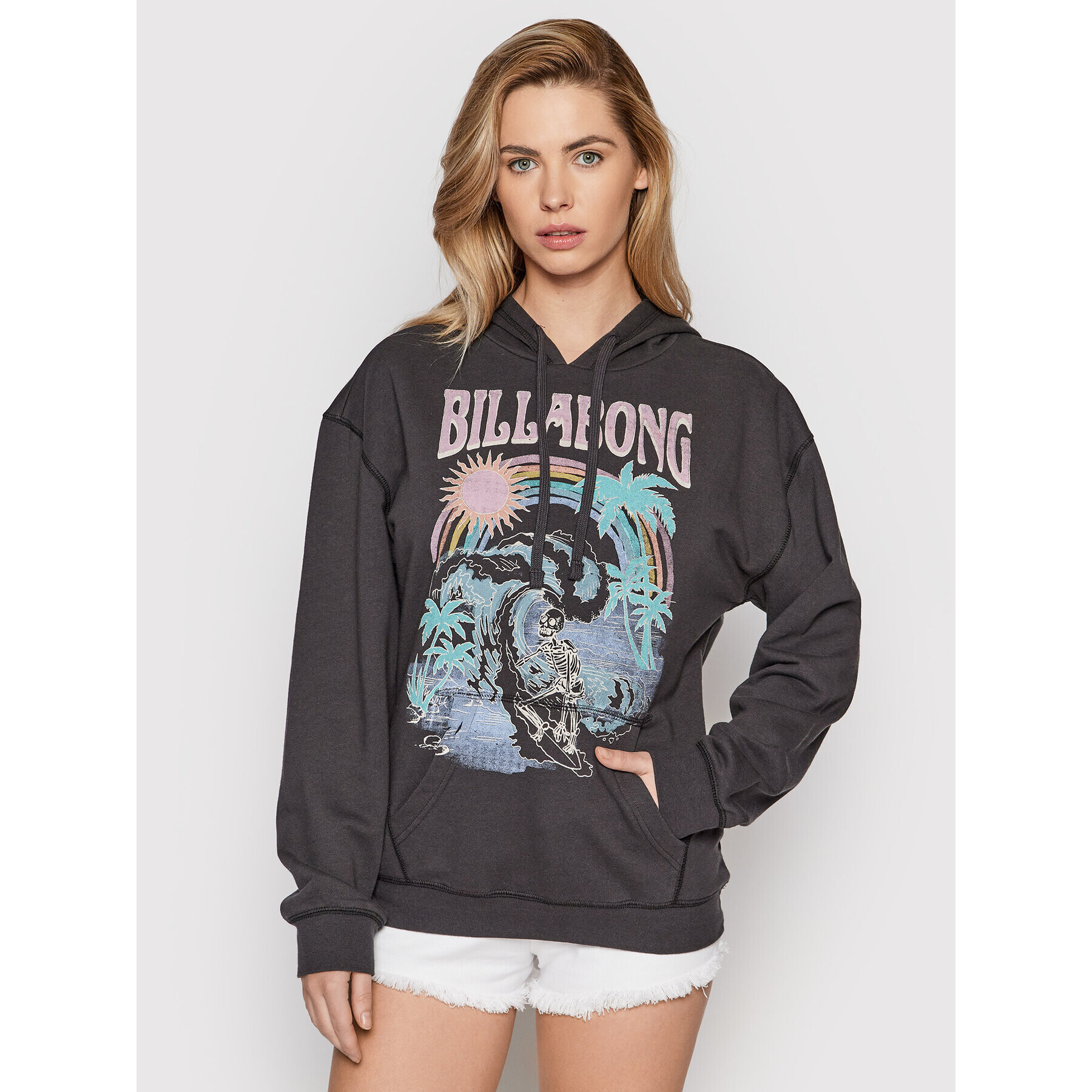 Billabong Суитшърт Best Of Times C3HO03 BIP2 Черен Relaxed Fit - Pepit.bg