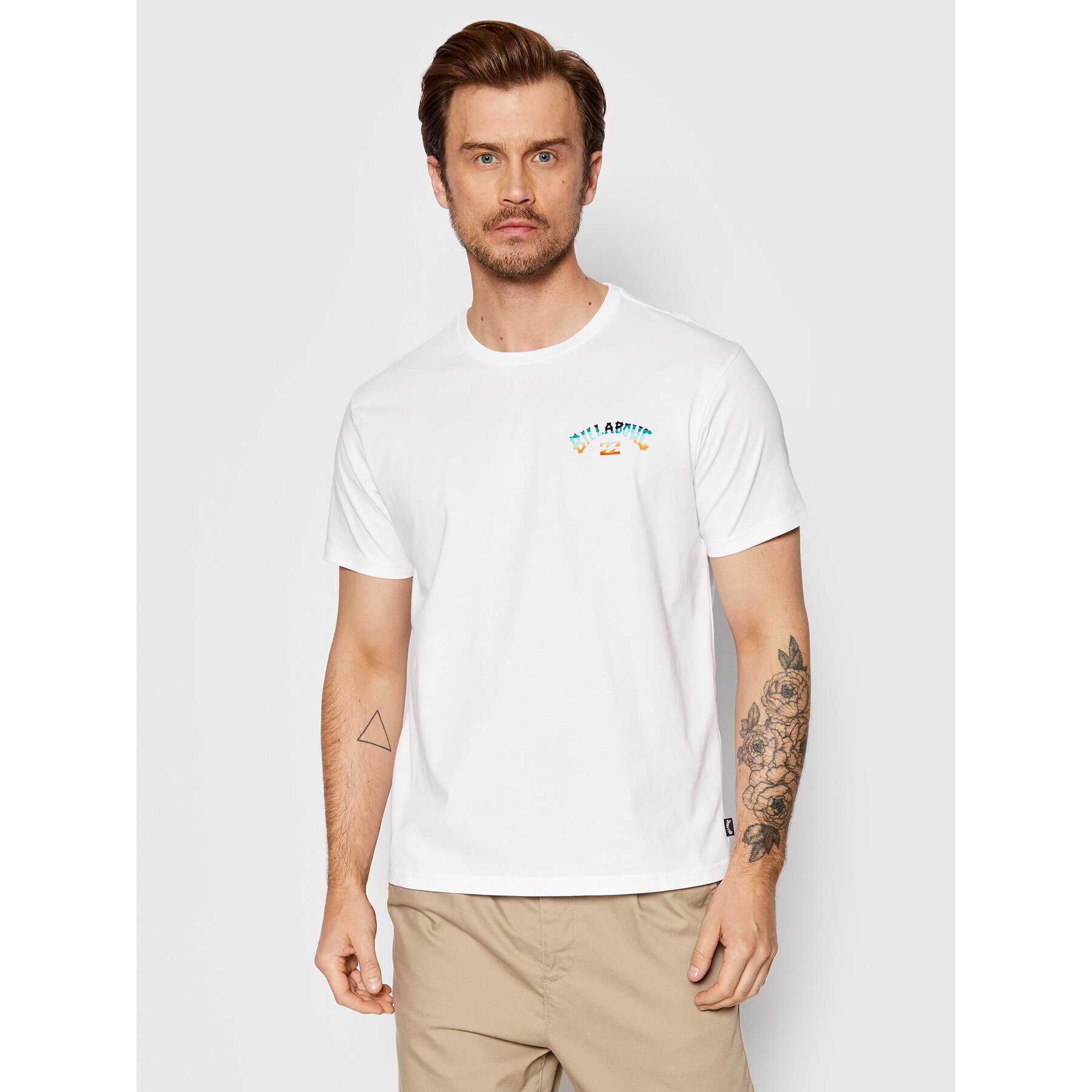 Billabong Тишърт Arch Fill C1SS10 BIP2 Бял Regular Fit - Pepit.bg