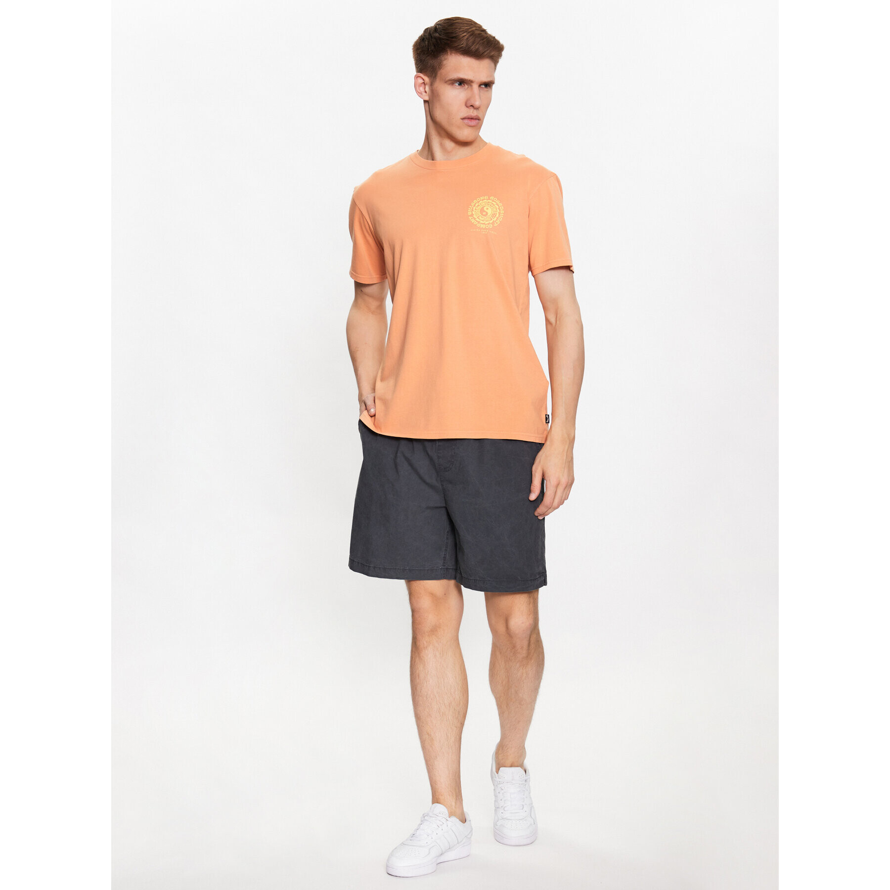 Billabong Тишърт Connection ABYZT01708 Оранжев Regular Fit - Pepit.bg