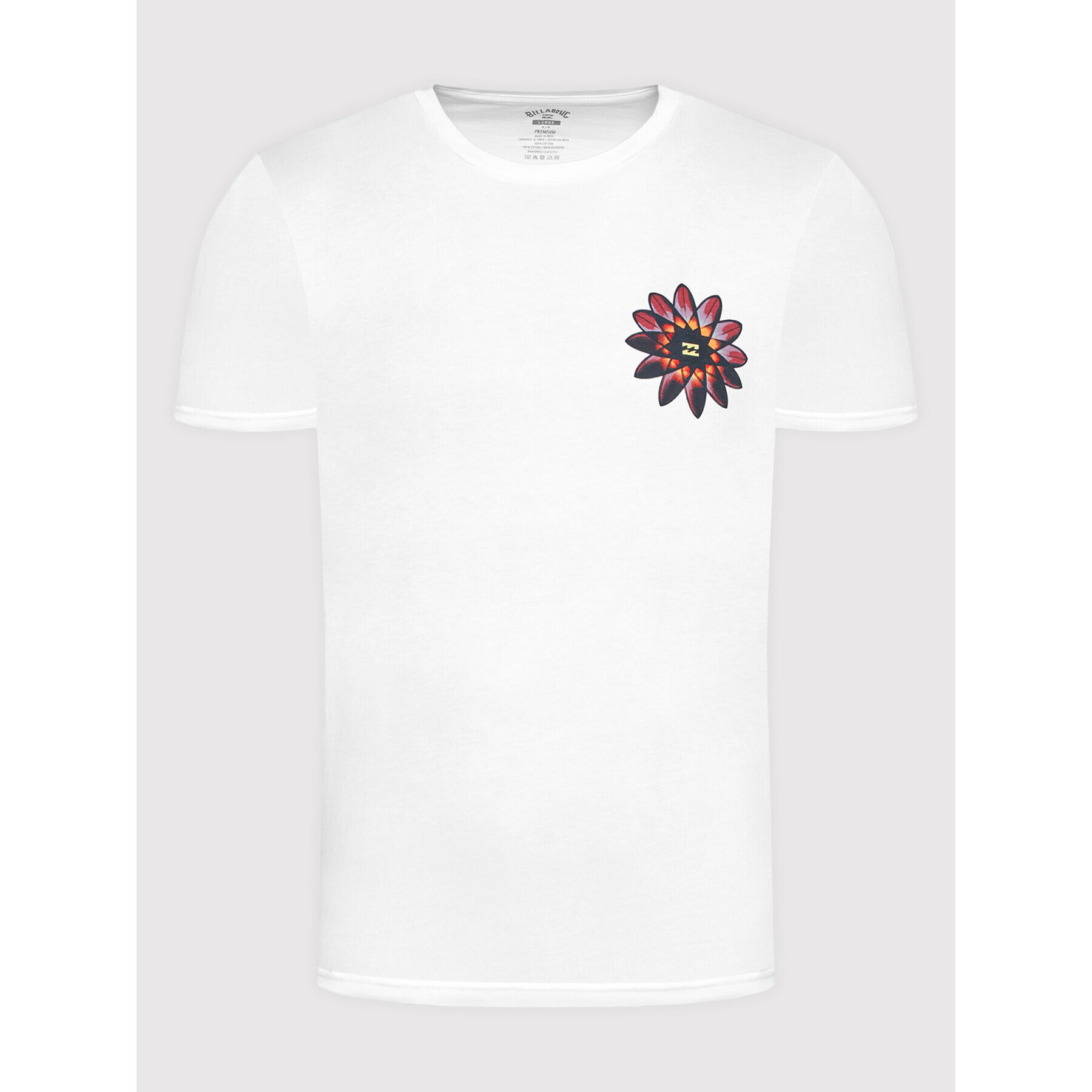 Billabong Тишърт Hologram C1SS23 BIP2 Бял Regular Fit - Pepit.bg