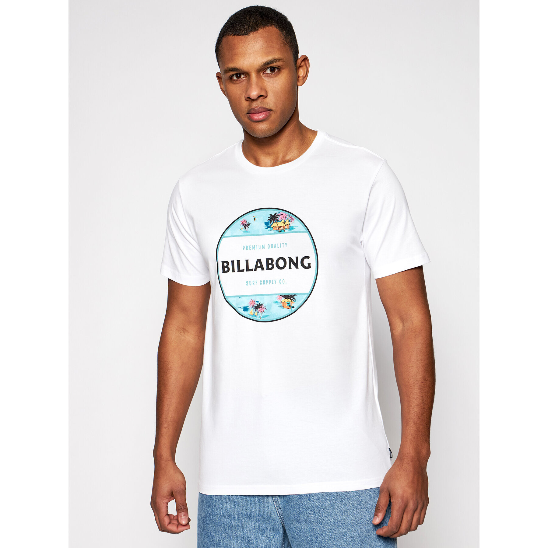 Billabong Тишърт Rotor Fill U1SS63BIF0 Бял Regular Fit - Pepit.bg