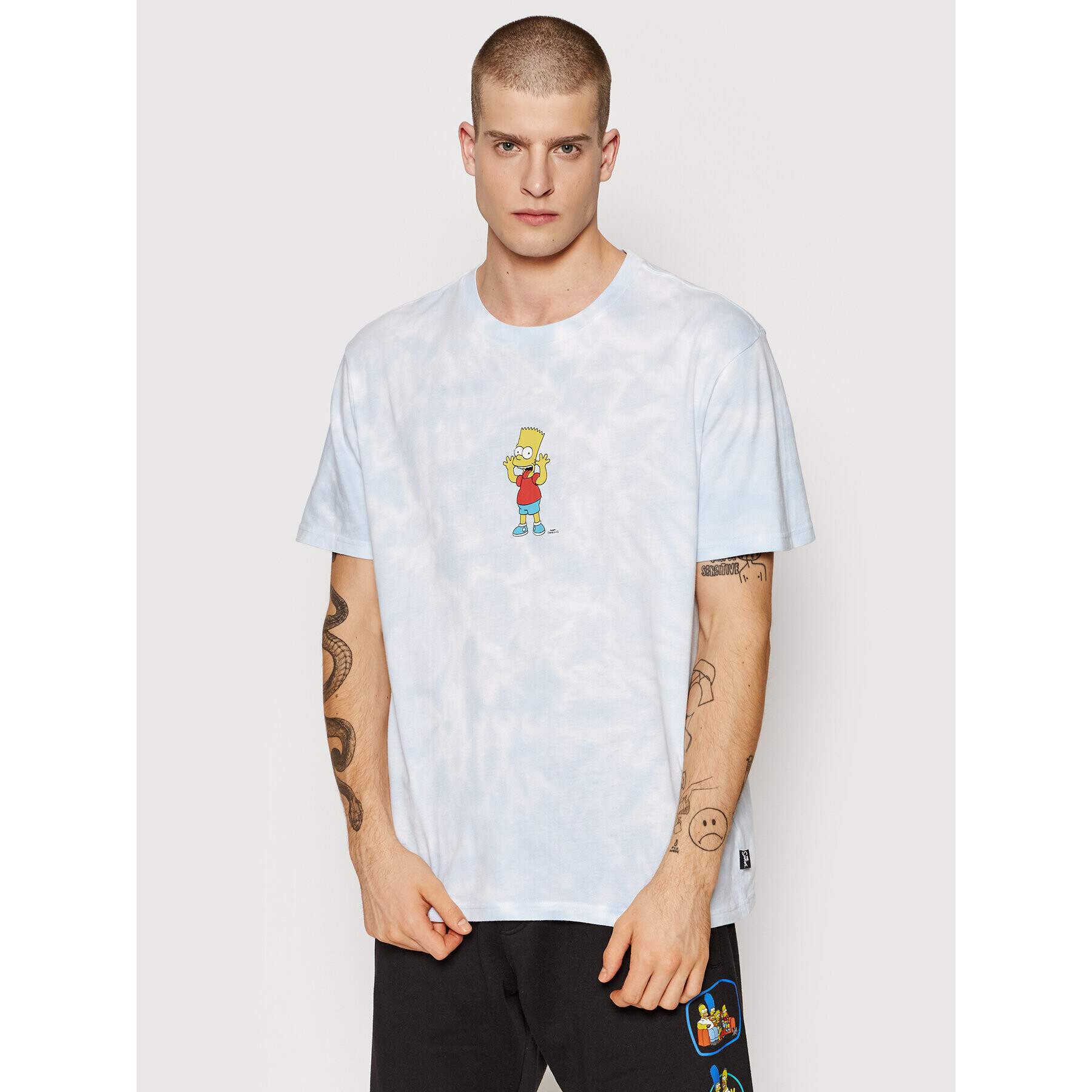 Billabong Тишърт SIMPSONS Bart A1SS34 Син Relaxed Fit - Pepit.bg
