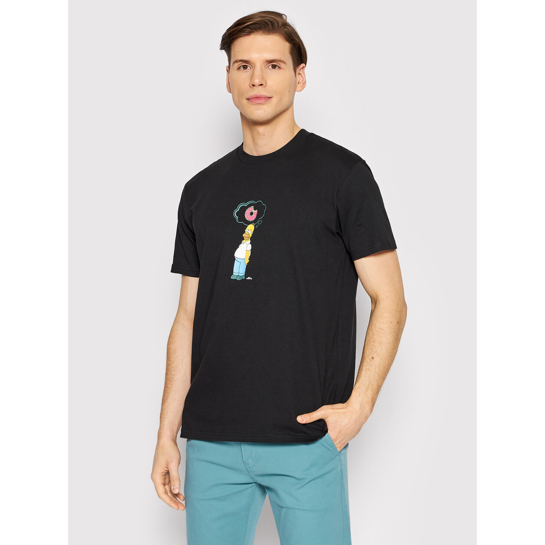 Billabong Тишърт SIMPSONS Donut C1SS89 BIP2 Черен Regular Fit - Pepit.bg