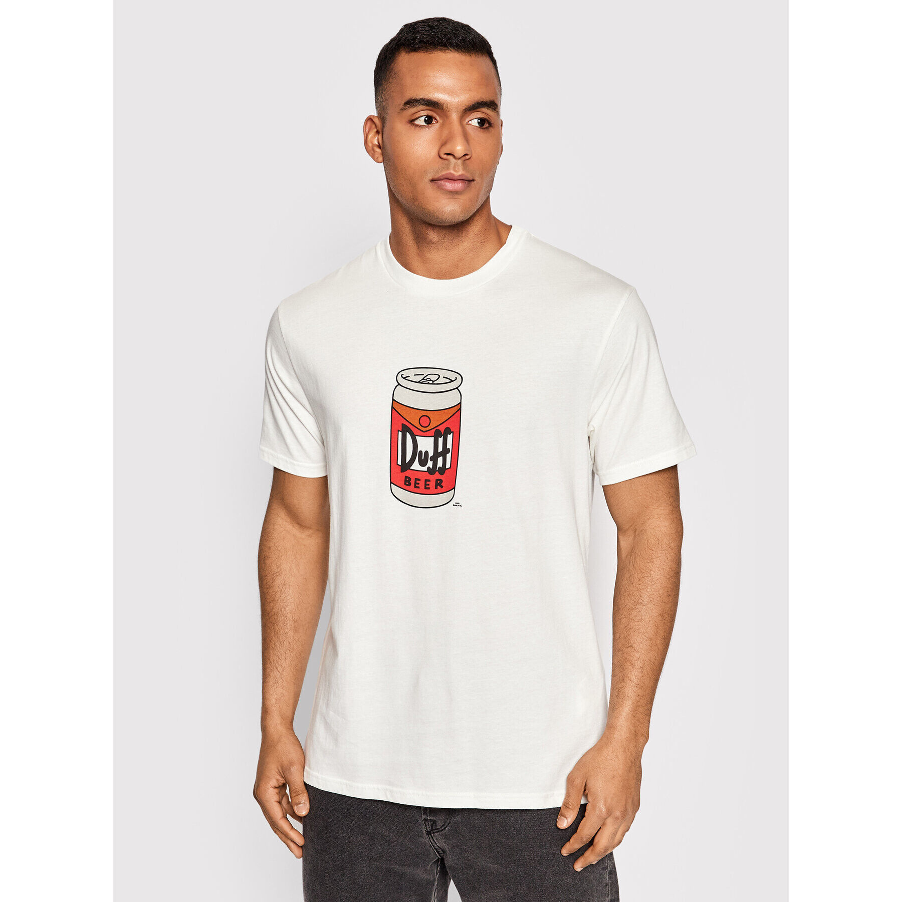 Billabong Тишърт SIMPSONS Duff Can C1SS77 BIP2 Бял Regular Fit - Pepit.bg