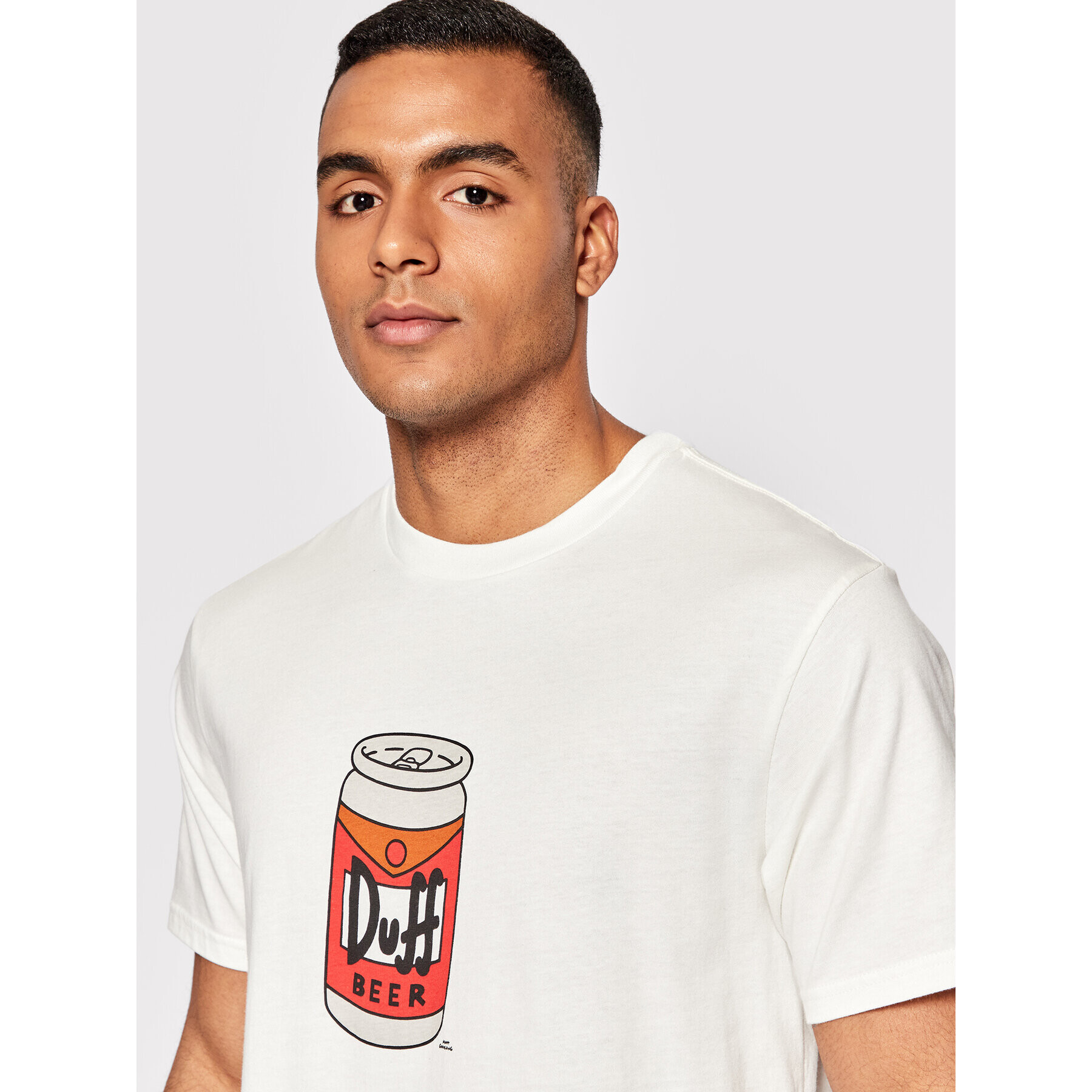 Billabong Тишърт SIMPSONS Duff Can C1SS77 BIP2 Бял Regular Fit - Pepit.bg