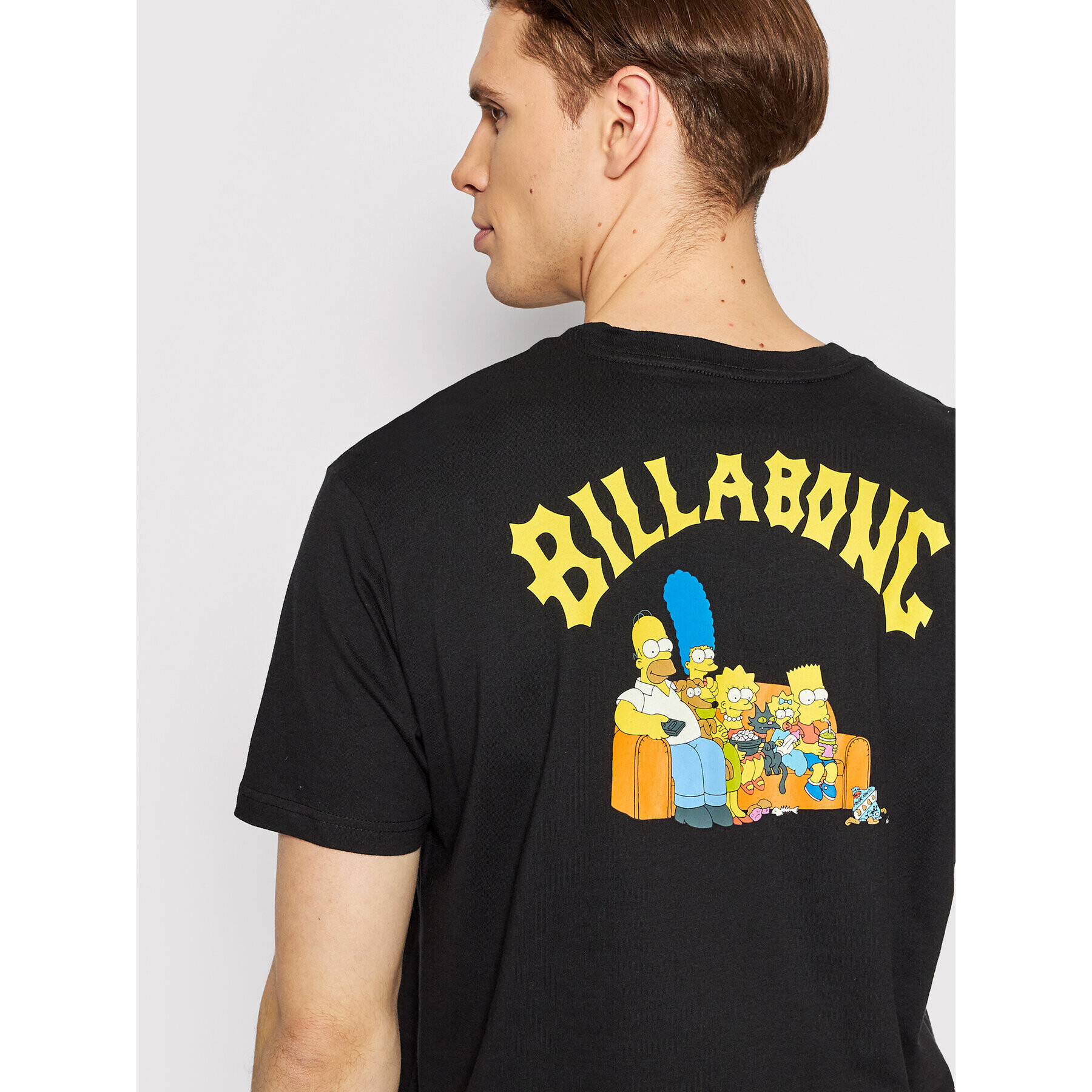 Billabong Тишърт SIMPSONS Family Couch C1SS79 BIP2 Черен Regular Fit - Pepit.bg